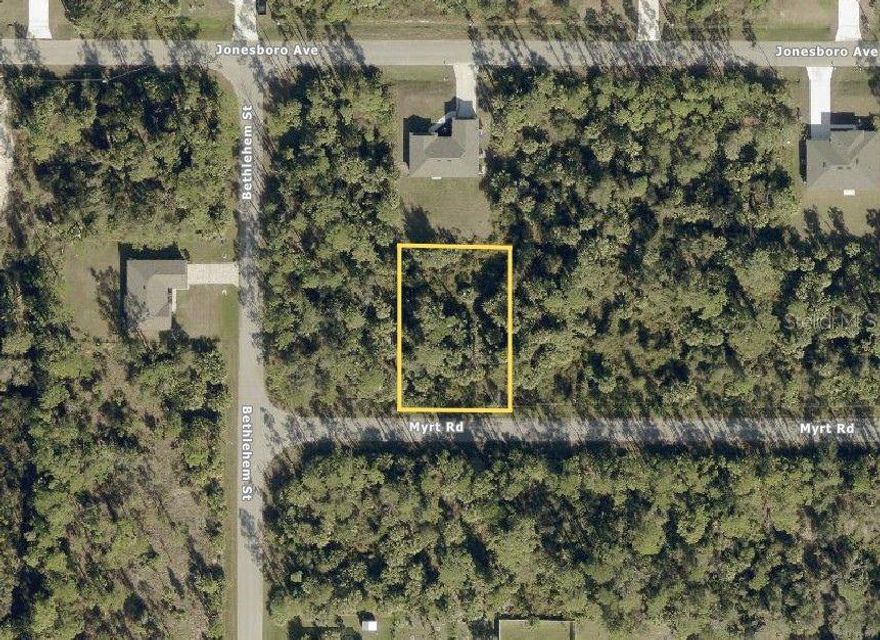 Welcome to Myrt Road in North Port, Florida—an excellent opportunity to own a prime vacant residential lot in one of the fastest-growing cities on Florida’s Gulf Coast! This peaceful and private lot is surrounded by natural Florida beauty and is ideal for building your custom dream home or holding as a long-term investment.
Located in a quiet, non-deed restricted neighborhood with no HOA or CDD fees, this property offers plenty of flexibility and freedom. Enjoy easy access to I-75 and US-41, placing you just minutes from shopping, dining, top-rated schools, golf courses, medical facilities, and the highly anticipated Wellen Park community—home to CoolToday Park and an array of lifestyle amenities.
This lot is situated in an area of new construction and ongoing development, adding value and future potential. As per Sarasota County public records, it is not located in a flood zone (X). 
Take advantage of this opportunity to own a slice of Florida paradise—drive by and envision the possibilities today!