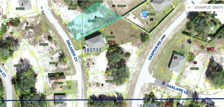 Vacant lot. investment opportunity or build your dream home! Located in the growing Poinciana area with multiple new homes on the street. Oversized lot with water, electricity, and internet available at the property line. Near medical center, parks, schools, and shopping. Approx. 40 minutes to Disney, Orlando International Airport, and Downtown Orlando.