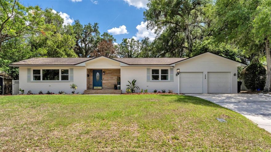 Charming Mid-Century Home in Prime Central Lakeland Location!
Ideally located in the heart of Lakeland, this 2-bedroom, 2-bathroom single-family home offers timeless mid-century charm and modern updates, all just minutes from downtown Lakeland, shopping, dining, and medical facilities. With 1,729 square feet of living space and 2,856 total square feet under roof, this home features a welcoming covered front entry with a stone-accented façade that sets the tone for its character and warmth. Inside, you’ll find spacious living areas and an abundance of natural light throughout. Upon entering the generous foyer area, you'll experience an open floor plan that combines the Living Room, Kitchen and Dining Room all in one space. One of the standout features is the expansive 15’ x 25’ enclosed lanai/sunroom, complete with stone flooring and large windows, creating the perfect flex space for relaxing, entertaining, or enjoying the outdoors year-round. Step outside to a large, fully fenced backyard, beautifully framed by mature landscaping for added privacy. The open brick patio provides an ideal setting for gatherings or a cozy fire pit area. Key updates include: New kitchen appliances (2025), New windows (August 2023), Termite bond (2022), Water heater (2020), Roof (2019) and Washer and dryer included. Additional features include a 2-car garage and a layout that blends charm with functionality.
This centrally located gem offers both character and convenience—schedule your private showing today!