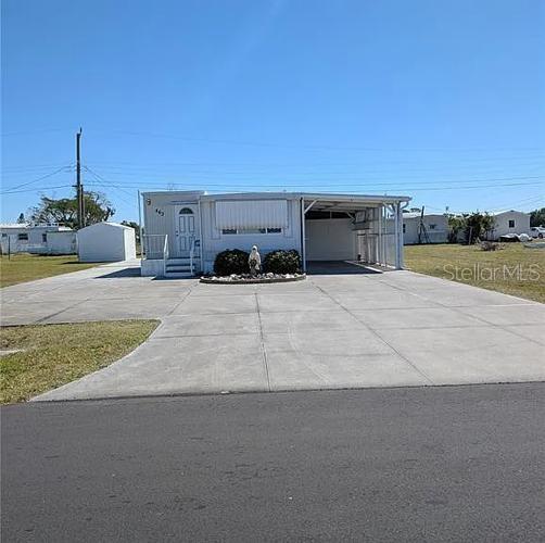 2-Bed, 2-Bath Gem in Englewood – Spacious Enclosed Lanai, Extra Storage & More!
Welcome home to 863 Calle Menuda – a charming 2-bedroom, 2-bathroom residence located in a peaceful community in sunny Englewood. This well-maintained manufactured home offers a comfy, laid-back lifestyle just minutes from the Gulf beaches, shopping, dining, and all the fun Florida has to offer!
Step inside to a spacious open-concept living area featuring laminate flooring throughout, a cozy seating nook, and a large, updated kitchen with white cabinetry, plenty of counter space, and all appliances included. You'll love how light and bright the space feels!
The primary bedroom fits a queen bed comfortably and includes its own bathroom with a walk-in shower and separate vanity space. A second bedroom and additional full bath make it perfect for guests or a hobby room.
Bonus features include:
Huge screened-in lanai – perfect for relaxing, entertaining, or catching a breeze
Split mini HVAC system for energy-efficient climate control
Attached carport and double driveway with plenty of parking
Extra storage shed out back for all your gear
Washer & dryer hookups in dedicated laundry area
Pet-friendly (with approval)
Enjoy a quiet neighborhood setting, friendly neighbors, and easy access to world-class beaches, golf courses, and marinas.
Don’t miss out – this move-in-ready rental has it all! Available August 1. Ask how you can get application fees waived!