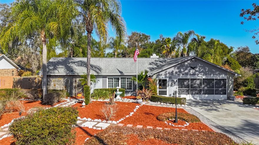 Under contract-accepting backup offers. Welcome to your private oasis in the highly sought-after Buckhorn Golf & Country Club community. This beauty features a screened in Pool and 3 buildings that could be multipurpose ADU's in the back!!! Situated on over half an acre, this exceptional property offers space, flexibility, and location — a rare combination in today’s market. The main home features 4 bedrooms, 2 bathrooms with Plantation shutters throughout. You could also use one of the rooms as an office, ideal for remote work or study. The renovated kitchen showcases beautiful cabinetry, modern finishes, and an eye-catching backsplash — perfectly designed for both everyday living and entertaining. The house is also wired for the use of a generator in case of a hurricane. Step outside to your own backyard retreat — a private 9 foot deep screened-in pool with waterfall with a built in hot tub surrounded by lush landscaping and a gorgeous garden setting. Whether you’re hosting gatherings or enjoying quiet evenings under the Florida sky, this outdoor space delivers. What truly sets this property apart are the THREE buildings in the backyard one of which is insulated with AC — offering incredible versatility. Perfect for multigenerational living, guest suites, home businesses, rental income potential, gym space, creative studios, or private offices. A brand new stock aid fence was recently installed which ads to your privacy and also has a back entrance to Alcorn road. The possibilities are endless. This home also comes with a 2 car garage with AC!!! Located just minutes from Buckhorn Golf & Country Club, this home is zoned for A-rated public and charter schools and offers EZ access to the Crosstown, I-75, and I-4 — meaning no getting stuck in traffic. Enjoy a quick commute to MacDill AFB, USF, Westshore Business District, Tampa General Hospital, Downtown Tampa, Ybor City, and Tampa International Airport. Florida’s beautiful beaches and Disney parks are only about an hour away. This is more than a home — it’s lifestyle, flexibility, and location all in one. Opportunities like this in Buckhorn don’t come often. Schedule your private showing today!!!