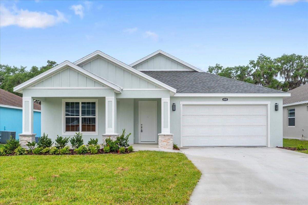 One or more photo(s) has been virtually staged. BRAND NEW HOME!**Stunning Lake View Lot in Fairway Oaks—Move-In Ready!** Discover your dream home in the picturesque Reserves of Fairway Oaks! This beautiful lake view lot offers a serene setting with no backyard neighbors, perfect for family living. Step inside the open-concept design, where you'll be greeted by a grand foyer showcasing stunning tray ceiling views, flowing seamlessly into the living room and master suite. The chef's kitchen is a highlight, featuring 42-inch cabinets with elegant glass uppers and lighting, soft-close drawers, and brand-new stainless steel appliances. Enjoy breathtaking water views from the kitchen, living area, and master bedroom, making every moment at home special. This thoughtfully designed split-bedroom home includes a versatile flex room, ideal for a home office or additional family space, accompanied by a convenient half bath. The owner's suite is a true retreat, boasting two separate walk-in closets and an en-suite bathroom complete with double vanities, a spacious walk-in shower, and beautiful beehive tiles. The luxurious granite finishes add an extra touch of elegance. On the opposite side of the owner's suite, you'll find two additional bedrooms sharing a well-appointed Jack and Jill bathroom. This new construction is nestled in an established gated community, combining modern features with a welcoming atmosphere—perfect whether it’s your first home or a forever retreat. The seller is offering concessions for buyers, and owner financing is available. Don’t miss out on this incredible opportunity—call for more details and make this beautiful home yours today!
