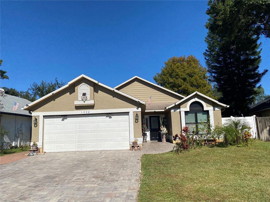 Welcome to 1020 Vernon Loop, a beautifully updated 3-bedroom, 2 bathroom single-family home nestled in the heart of Oviedo, Florida. Built in 1988 and offering 1324 square feet of living space, this residence combines timeless appeal with modern upgrades. The modern kitchen and bathrooms boast thoughtful design features, making this home truly move-in ready. Step outside into the backyard oasis featuring a fire pit and pergola creating a warm and inviting space. Whether you're hosting guests or enjoying a quiet evening the open layout provides comfort and versatility. Located in a desirable Oviedo community, this home offers the perfect blend of suburban tranquility and urban convenience. Enjoy nearby parks, top-rated schools, shopping and dining - all just minutes away.