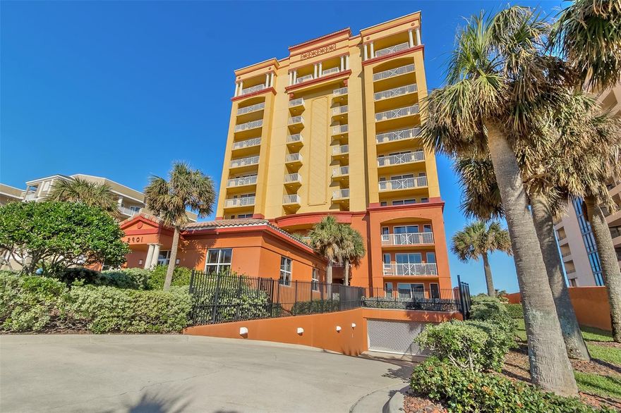 Stunning OCEANFRONT condo. This impeccable 3/3 unit will astound you with the many beautiful upgrades. The gourmet kitchen boasts exotic granite counters, wood soft close cabinets, 42'' uppers, high end appliances, double oven, raised bar area, and tiled floors. As you enter into this home you will immediately be enthralled by the captivating ocean front view. Crown molding and 10' ceilings throughout the entire home. Bright open floor plan gives way for embracing family gatherings or simply for you to enjoy. Grand Master bedroom has walk-in custom closet for tons of storage. The double sinks, jacuzzi tub, tiled shower, and granite counters gives you plenty of room to start each day. Relax on the oversized newly tiled 200 square foot balcony while taking in the ocean breezes. Magnificent views everywhere you turn and tons of windows for plenty of natural light. River Intercostal views from either of the two guest bedrooms. Split floor plan for privacy. Enjoy everything that Tuscany Shores has to offer - Heated Pool, hot tub, fitness center, club room, and library. Did we mention that there are only 33 units in this boutique condo building? This unit also comes with 2 assigned parking spots for your convenience. AC 2019 ! Enjoy the many restaurants, parks, beaches and special events in the Daytona Beach Shores area. Do not miss out ! Come relax by the pool and enjoy the Florida lifestyle with breathtaking sunrises and sunsets. Enjoy the lazy days of summer while fishing, boating, or just a day at the beach... All information intended to be accurate, but cannot be guaranteed. ;Water: City