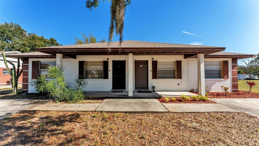 Welcome to 950 Char-Mil Ave in Lake Alfred. This well-maintained duplex sits on a generous lot in a quiet, established neighborhood with NO HOA, offering freedom and flexibility rarely found.  Inside each unit has 2 bedrooms and 1 bathroom creating a functional layout with spacious living areas, abundant natural light, and a seamless flow that’s perfect for everyday living or entertaining. The kitchen offers ample cabinetry and counter space, opening to the main living areas so you’re always connected with family and guests.  The bedrooms are comfortably sized, providing privacy and versatility for family, guests, or a home office. Each unit also has its own laundry room located on the back porch, which is very rare in rental properties. Step outside to enjoy a large yard—ideal for outdoor entertaining, gardening, or room for pets.  Located just minutes from downtown Lake Alfred, schools, lakes, and major roadways, this home delivers small-town charm with easy access to Winter Haven, Lakeland, and Orlando.  Whether you’re an investor, or a savvy homebuyer looking for some income, this property is packed with potential and value.  Both units are currently rented on a MTM basis with current rent rates at $1,200 per side totaling $28,800 of annual income. Best of all the seller is willing to entertain seller financing on the entire bundle.  Those additional properties are: 860, 880, 913 Char- Mil Ave.  So schedule your private showing today because this one won’t last long!