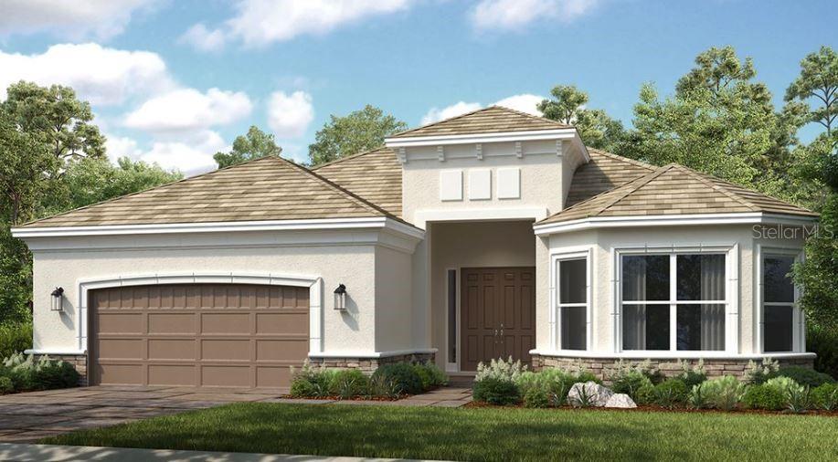 Under Construction. New Constuction - October Completion! Built by Taylor Morrison, America's Most Trusted Homebuilder. Resort-Style Living at Esplanade at Azario Lakewood Ranch, the perfect blend of relaxation and recreation! Enjoy the heated resort-style pool, state-of-the-art fitness center, and energizing aerobics classes. For outdoor enthusiasts, there are pickleball courts, scenic trails, Vitality Park, and if golf is your game, you'll love Esplanade's 18-hole championship course! Unwind with a facial massage or by the fire pit after a workout. Exclusive amenities like a Wellness Center, Culinary Center, and sports courts ensure there's something for everyone, whether you want to stay active or relax in style. Experience the Pallazio at Esplanade at Azario in Lakewood Ranch — a stylish, versatile home designed for modern living. With three bedrooms, a private study, and three full bathrooms, this layout offers space and flexibility for any lifestyle. The open-concept great room, gourmet kitchen, and dining area create a bright, welcoming hub for everyday living and entertaining. The private primary suite features bay windows, a rain shower, and a large walk-in closet. Two additional bedrooms offer comfort for guests — one with a private en-suite, the other near a full bath. Pocket sliding doors lead to an extended covered lanai with a full outdoor kitchen, perfect for seamless indoor-outdoor living. Additional Highlights Include: Study, bay window in primary suite, gourmet kitchen, extended covered lanai with a full kitchen, tandem garage, tray ceilings, 8' interior doors throughout, pool, and spa prewire. Photos are for representative purposes only. MLS#A4649387