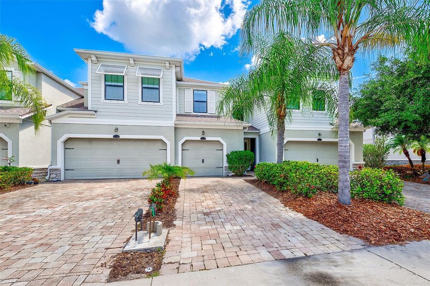 One year home warranty included with purchase! Move-in ready and beautifully updated, this 3-bedroom, 2.5-bath townhome in Harmony at Lakewood Ranch offers exceptional value and is priced below similar homes in the community that have not been updated like this one. Motivated seller wants this home sold quickly!

Recent upgrades include new recessed lighting throughout the first floor, new ceiling fans throughout the home, new stainless steel refrigerator, new luxury vinyl flooring on the stairs and throughout the entire second floor, updated primary bathroom, updated upstairs guest bathroom, new window treatments throughout, freshly painted garage floor with an epoxy-style finish, brand new lanai screens, general repairs and touchups throughout, plus a new AC system for added peace of mind.

The open-concept layout is perfect for everyday living and entertaining, while the spacious primary suite offers peaceful lake views and a beautifully updated en-suite bathroom. One of the standout features of this location is the abundance of guest parking conveniently located directly across the street, making it easy for visitors and gatherings. Also located just across the street is the resort-style community pool, fitness center, and clubhouse, creating a welcoming and active neighborhood atmosphere with convenient access to community amenities.

Harmony at Lakewood Ranch offers maintenance-free living with one of the lowest HOA fees in Lakewood Ranch, all within close proximity to shopping, dining, parks, walking trails, golf, top-rated schools, and everything the area has to offer. Professional photography coming soon!