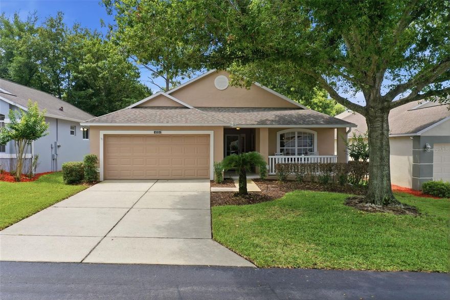 Welcome to this light and bright home located in a golf course community in Clermont offering a blend of comfort, functionality, and scenic views. This well-maintained residence features an open floor plan with a spacious living area, an eat-in kitchen, and a separate dining room ideal for everyday living and entertaining. A flexible bonus room provides the perfect space for a home office, den, hobby room, or additional sitting area. Enjoy peaceful golf course views from the extra-large screened lanai overlooking Hole 3 of the executive golf course, creating a relaxing outdoor retreat. Additional highlights include a charming front porch, storm door, and recent exterior painting, with exterior painting included through the HOA. Residents enjoy access to multiple community pools, clubhouse amenities, and workout facilities. Spectrum internet, cable, and phone are also included with the community association. Conveniently located near shopping, dining, major roadways, and Central Florida attractions, this home offers both value and lifestyle in a desirable Clermont location.