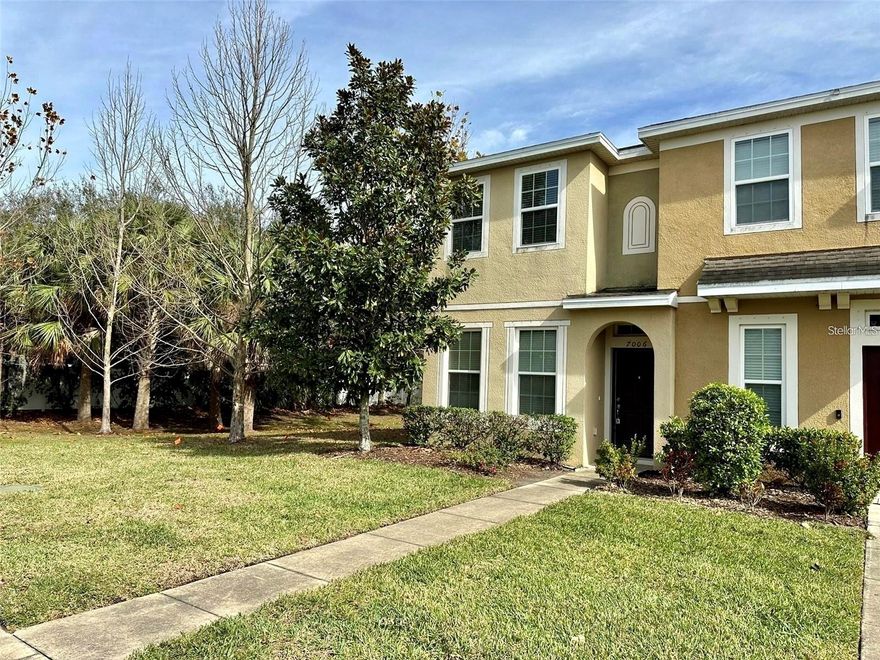 Don’t miss this well maintained end-unit townhome located in the desirable Oak Creek community! This well-maintained residence offers 2 bedrooms, 2.5 bathrooms, and 1,176 square feet of thoughtfully designed living space, ideal for comfortable Florida living. The open-concept main level features a spacious living area that seamlessly connects to the kitchen and dining space, along with a convenient half bath for guests. Step outside from the kitchen to a cozy porch—perfect for relaxing mornings or breezy evenings. Upstairs, both generously sized bedrooms feature private en-suite bathrooms, providing comfort and privacy. Oak Creek residents enjoy excellent amenities, including a community pool, playground, clubhouse, and more. Ideally located near shopping, dining, and major commuter routes, this townhome is a fantastic opportunity—schedule your private showing today!