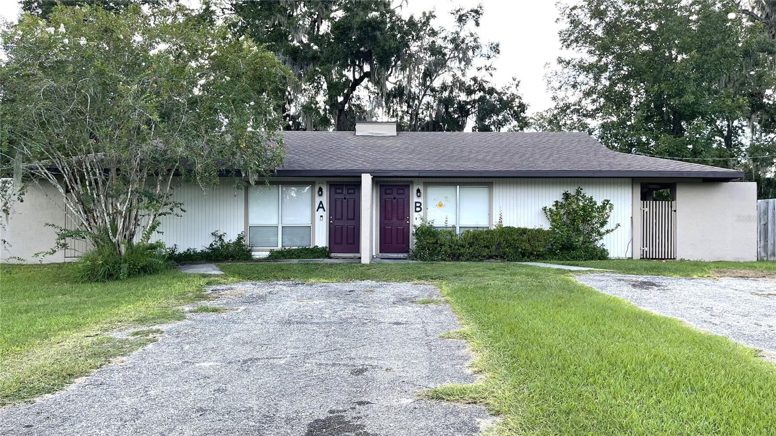 Opportunity in Ocala! This duplex offers two spacious 2-bedroom, 1-bathroom units, each with its own charming fireplace and plenty of living space. Both units are currently tenant-occupied on month-to-month leases, giving buyers the option to continue collecting income or move into one side and rent out the other to offset living costs. The property includes a large backyard, perfect for entertaining, pets, or future upgrades. Ideally located near downtown Ocala, shopping, dining, schools, and with quick access to major highways, this property is a versatile choice for both investors and owner-occupants.