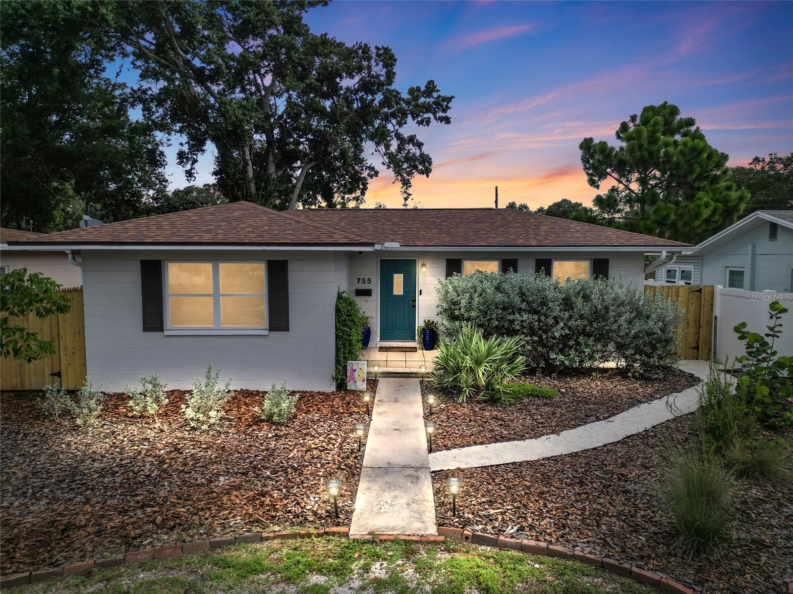 Welcome to this beautifully updated 2-bedroom, 1-bathroom home in the desirable Mira Bella neighborhood of St. Petersburg. Built in 1957 and thoughtfully improved over the years, this home blends classic mid-century charm with modern updates. Major improvements include a brand-new roof in 2024, updated A/C in 2019, and a 2019 water heater, providing peace of mind for years to come. Inside, the remodeled kitchen features modern cabinetry, solid-surface counters, and updated appliances, while the bathroom has been tastefully refreshed. Durable terrazzo flooring flows throughout the home, complemented by a bright and open floor plan with both living/dining and kitchen/family room combinations. Additional updates include a freshly painted front porch and low-maintenance xeriscaped landscaping, designed to thrive without irrigation.
Importantly, this property experienced no flooding or water intrusion and weathered both recent storms without damage—making it a reliable and resilient choice in a flood zone. Situated on a spacious 50x127 lot with no HOA or CDD fees, this home is as practical as it is charming.
Conveniently located just minutes from vibrant downtown St. Petersburg, the Gulf beaches, shopping, dining, and major roadways, this home offers the best of Florida living in a central location. Whether you’re a first-time buyer, downsizing, or looking for an investment, this St. Pete gem is move-in ready and perfectly positioned for your next chapter.
