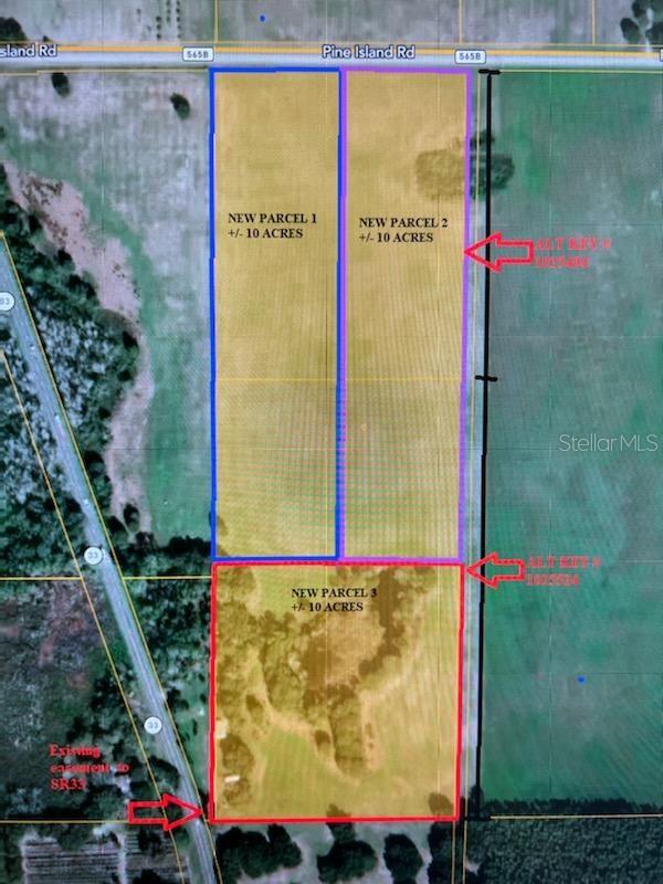 REDUCED PRICE AS THIS IS THE LAST OF THE 3 PARCELS STILL AVAILABLE. As Jordan Davis sang, "Buy Dirt." Whether you are looking for a savvy investment for holding, planning your family's dream country estate, or making your agricultural business grow this is the parcel for you. 9.26 acres of High Dry Buildable Land and a 0.45 acre tree area deemed as wetland. Over 300' of Pine Island Road Frontage with views of the lake across the street. It's cleared, has electric nearby, comes with recent boundary survey, and ready for you. While it has been communicated that one primary property plus one accessory dwelling (up to 70% of the primary under air size) is allowed, always do your due diligence to confirm with planning and zoning on your specific future plans. Currently AG exempt. For those looking solely for investment, the acreage is potentially wanted to be leased by neighbor to continue their Hay production business. New Parcel 2 as indicated in picture for reference. View attached survey for specifics.