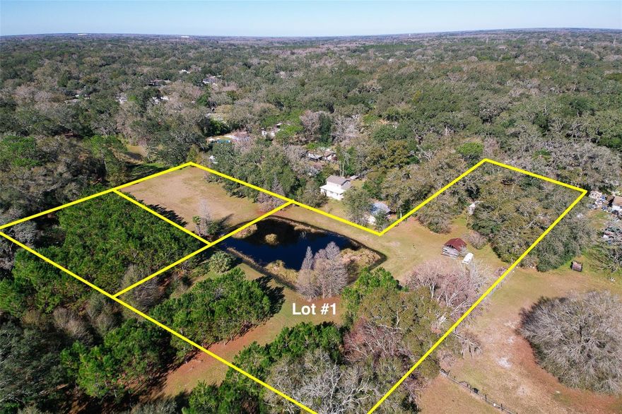 AN AMAZING OPPORTUNITY FOR ALL! Vandervort Estates is a private and secluded subdivision tucked off of Vandervort Road consisting of three sprawling homesites that range from one to two acres each. This property is available individually or can be combined with Lot 2 and Lot 3 to create a larger estate. Excellent opportunity for single or multigenerational families, or for investors/builders to start your next project. Nestled in Lutz, with Downtown Tampa just 20 minutes away and Tampa International Airport a mere 25 minutes away, this prime location sets the stage for an extraordinary lifestyle. Each lot is ready for your custom home of virtually any size. Each lot also offers ample space for accessory buildings - garages, guest homes, etc. as well as ample storage for your RV, boat, and other toys or trailers. The ASC-1 zoning (agricultural) allows owners to maintain horses and even operate a plant or tree nursery on the property as it has been used as such in the past. 

Lot 1 is the largest at 2.8 acres, with 2.36 acres of upland area, and features a mix of cleared area as well as mature and harvestable pine trees.  The larger size allows for the opportunity for an even larger home and/or additional structures and storage space.  

Please see the plat map and aerial photos to get a sense of the location and layout of Lots within the subdivision. Previous site address was 1817 Vandervort Road.  Contact a Realtor today with any questions, or to arrange a private tour of the property.