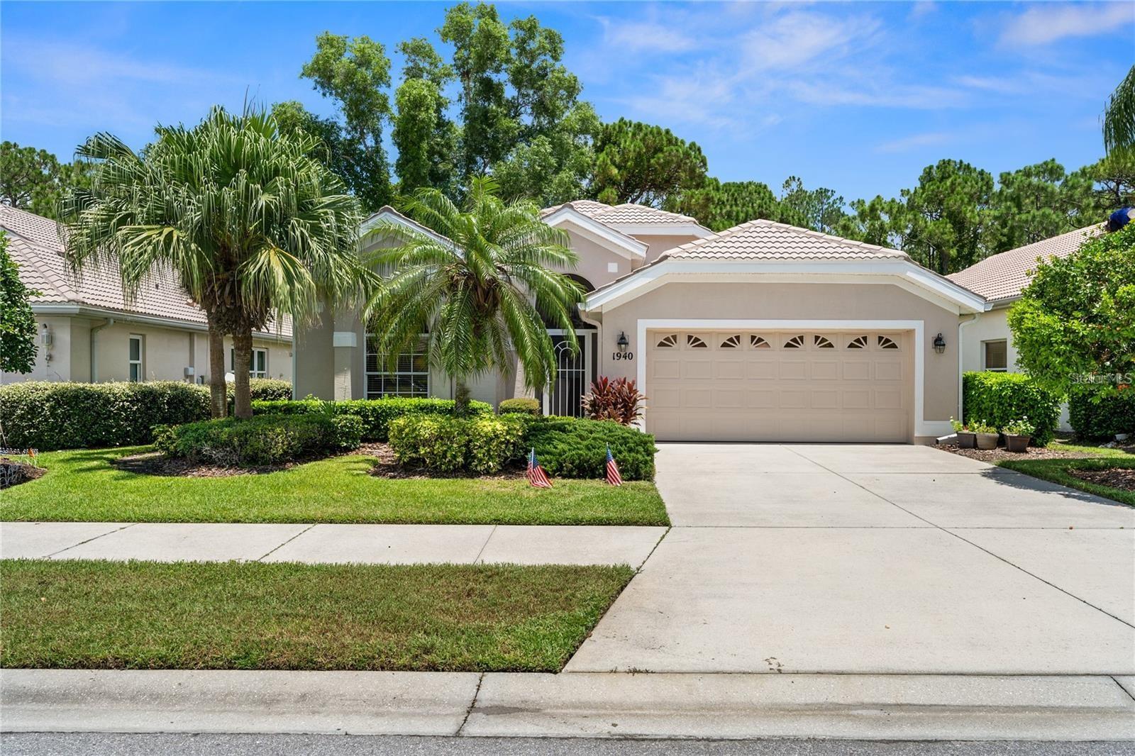New Roof upon executed contract! This lovely 3-bedroom, 2-bath home is located in the quiet quaint community of Wyndham (a hidden gem in Sarasota) with only 65 homes. The primary bedroom is thoughtfully placed at the rear of the home, while the 2nd and 3rd bedrooms are at the front for added privacy. Cathedral ceilings create an open and airy feel and there is recessed lighting in the main living areas. The Luxury vinyl flooring throughout most of the home adds elegance while the Tile in the kitchen and bathrooms ensures practicality. The dining room, conveniently located off the kitchen, is perfect for gatherings. A breakfast bar allows for family and guest interaction while cooking. Stainless steel appliances complete the modern kitchen. Step onto the screened/covered lanai, where sunlight dances through the mesh, creating a cozy nook that seamlessly connects indoors and outdoors. Whether it’s a sunny morning or a gentle rain, you can enjoy your coffee here, bathed in natural light. Slide open those glass doors, and the fresh air and warm rays embrace your space. The lanai overlooks a wooded conservation area, ensuring privacy and providing a comfortable spot for outdoor relaxation. Plus, the sliding glass doors flood the home with additional light, making it bright and inviting. The heated community pool, just a short walk away, offers relaxation and a beautiful pond view. Wyndham is a maintenance free community which includes Lawn, Landscaping, Irrigation and Common Area Upkeep so that you can spend more time relaxing or doing what you love. All this for a low HOA fee of $504 per quarter ($168) per month. No CDD Here! This home is ideally located, just a 15-minute drive to Downtown Sarasota, Nearby to World Class Shopping at the UTC Mall, Benderson Park and Rowing Center, Restaurants, Hospitals, Medical Centers, Beaches and I-75. The Meadows Country Club is close by with Golf, Tennis, Pickleball and Social Memberships Available.