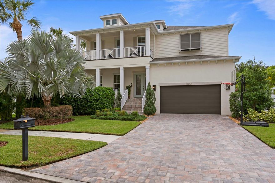 Back on market after the holidays, this Beach Park beauty sits on a quiet street and is built high and dry by New Legacy Homes. 
Beach Park beauty on a quiet street and built high and dry by New Legacy Homes. This Energy Star certified home offers superior craftsmanship and quality details throughout. The charming covered front porch welcomes you to the front door. Once inside, the beautiful foyer allows access to a private office with glass French doors and two large windows that bring in natural light. The family room is spacious and has a custom built-in for extra storage and features a wine fridge. The chef's kitchen is open to the family room and boasts a large island, apron sink, SS Fisher & Paykel appliance package (natural gas) including a double drawer dishwasher, pot filler, soft-close custom cabinets, walk-in pantry & LED under cabinet lighting. The family room's French doors flow out to a wonderful entertaining porch with an outdoor kitchen and very Zen and private pool & spa that are completely screened in for lasting enjoyment while outside. Finishing the first level is a guest bedroom with an attached full bath, a separate half bath and a large mudroom with storage where you can drop bags and backpacks when coming in from your garage. The garage has plenty of storage and raised racks to store all your gear and seasonal décor. The 2nd floor offers a large owner’s suite with two amazing master closets, a huge bonus room with a big balcony, two additional bedrooms featuring en-suites and walk-in closets, and a laundry room with a dog washing station. Additional upgrades in the home include: Impact glass, Elan Home Automation system, remote video doorbell, in wall pest tubes, 8 foot interior doors, custom cabinetry, surround sound, Icynene spray foam insulation, 80 SF semi-conditioned attic storage space, and 18 Seer HVAC w/multi zoned control. Backyard was turfed and additional outdoor lighting was added in 2022. This neighborhood has A-rated schools (Plant/Coleman/Grady), is very close to many private schools, minutes to Tampa International Airport and the beaches, and is walking distance to the grocery store, boutiques and many restaurants.Come and see this happy home for yourself!