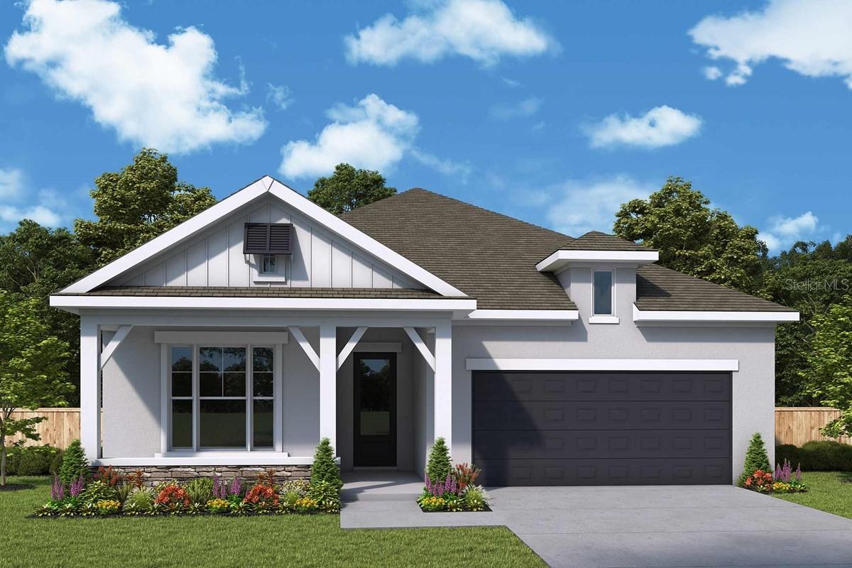 Under Construction. Welcome to the Seaglass floor plan by David Weekley Homes, an exquisite residence in Emerald Landing at Waterside that seamlessly blends luxury, comfort, and contemporary design. This meticulously crafted home offers the perfect balance of elegance and functionality, thoughtfully designed for modern living.
Step into a sun-drenched open-concept layout where the spacious family and dining areas are illuminated by abundant natural light pouring through energy-efficient, high-impact hurricane windows. At the heart of the home, the gourmet kitchen is a chef’s dream, featuring a gas cooktop, custom designer vent hood, a stylish dine-up island, and ample counter space and cabinetry—perfect for both relaxed meals and upscale entertaining.
Enhancing the home’s airy ambiance, 12-foot sliding glass doors extend the living space outdoors, creating a seamless indoor-outdoor flow that’s ideal for Florida living.
The Owner’s Retreat is a serene sanctuary, featuring an extended layout, a spa-inspired en suite bath with a freestanding soaking tub, and a generously sized walk-in closet—a true haven for rest and rejuvenation. A private study enclosed with French doors offers an ideal space for working from home or quiet reflection. Two junior bedrooms share a full bath, while a separate guest suite with its own private bathroom ensures comfort and privacy for visitors or multigenerational living.
Additional highlights include a three-car tandem garage, a paved driveway, and a low-maintenance gas community with premium safety and efficiency features like hurricane-rated windows.
As a resident of Emerald Landing, you’ll enjoy exclusive access to resort-style amenities: a heated lakeside pool, shaded cabanas, pickleball courts, a cozy fire pit, dog park, and a beautifully appointed clubhouse with a wraparound porch and kitchenette. Explore miles of scenic trails that connect directly to Waterside Place, where a dock and water taxi provide easy access to the farmers market, dining, and entertainment options.