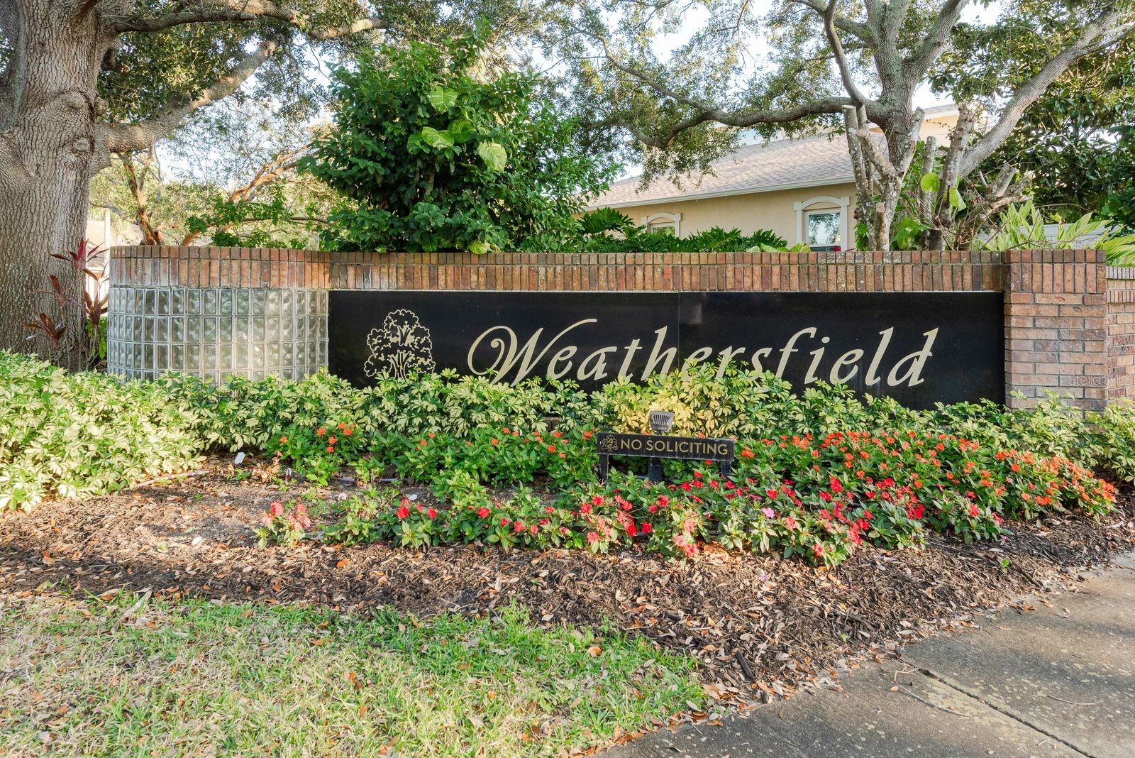 WEATHERSFIELD SUB - Residential