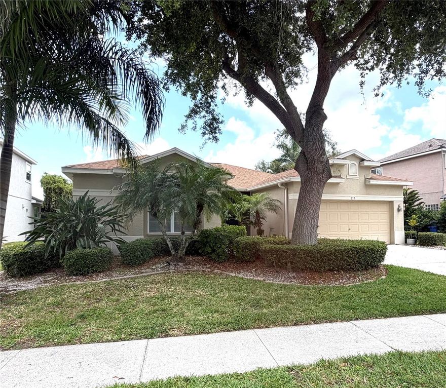 One or more photo(s) has been virtually staged. SELLER WILL PAY $10,000 TOWARD BUYERS CLOSING COSTS and/or PRE-PAIDS! This is a perfect waterfront exceptional property for the avid boater or water enthusiast as it is located ideally in River Point on the Banks of the Manatee River. Opportunities galore are possible with this home as it can be your forever home, a winter residence or an investor's gem. It is move in ready and very well maintained.  Boasting a 3BR/2BA pool home which showcases great open living spaces presenting natural light which is projected from the numerous windows and French door. A space saving kitchen containing stainless steel appliance enhances the cooking experience.  The kitchen, living room, and dining room provide an amazing backdrop for long water vistas. More waterfront views are enjoyed from the owners suite which also has custom closets and a private bath. This split bedroom concept also has energy conscious features: a tankless hot water heater and an energy efficient HVAC installed in 2019. Other updated features include a new roof in 2022, Corian kitchen counter top, a new washer in 2021, new rip rap seawall, and a child safety pool fence in 2017. Swim, splash or float in your private pool or take your boat to dinner from your own private boat dock with covered lift for a 24' boat. You can also see the sunrise over the lake. It is only minutes to the Manatee River and Gulf of Mexico. This is a very desirable waterfront location where you can cruise to local destinations, restaurants, full service marinas, yacht clubs, enjoy fishing, and paddle boarding. Another bonus is there is no CDD and low HOA fees. It is provides easy access to I-75, St. Petersburg, Sarasota, great schools, fine dining, shopping and World Class beaches. The combination of lifestyle and location provided by this property are supreme.