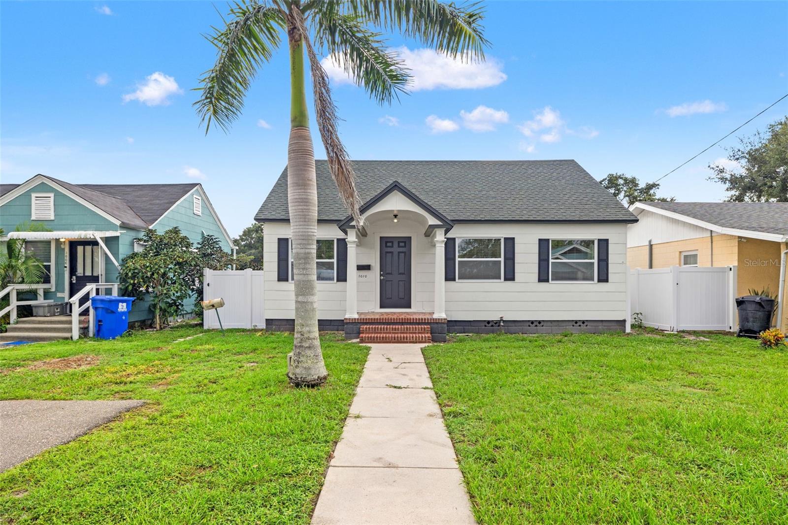 Your St. Pete home rental search stops here! Be the first to live in this just fully renovated 2-bedroom single family home with detached 220 sqft storage room, located in the desirable Historic Kenwood neighborhood. No expense was spared in the full renovation, allowing it's new residents an upscale array of added upgrades:
- New Roof, windows, floors, paint, and AC
- New Kitchen, bathrooms, appliances, and fixtures
- Large private fenced yard perfect for pets
- 220 sqft storage room
- New trees, hedges, and rock beds
The central location provides an easy commute to the area's top destinations:
- 1/3 of a mile from Booker Creek Park
- 2/3 of a mile from I-275
- Less than 1 mile from Central Ave and the Kenwood Entertainment District
- 2 miles from Downtown St. Petersburg
- 6.5 miles from the beaches
Video walkthrough upon request.
Property contains a completely separate rental in a detached building on the back of the parcel.
