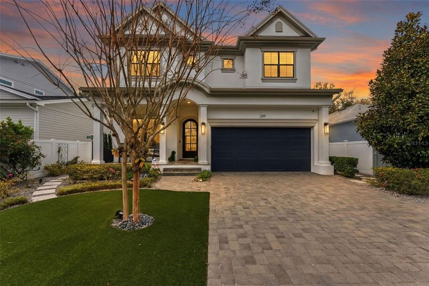 Stunning Taralon Homes “Georgetown” model in Beach Park featuring countless designer upgrades. This exceptional 5-bedroom, 5.5-bath floor plan includes a first-floor guest suite and four private suites upstairs, including a luxurious primary retreat with a spa-inspired soaking tub, pass-through shower, TOTO Smart Toilet, and custom closet by California Closets connecting to the upstairs laundry room.

Designed for easy maintenance, entertaining, and everyday living, this home features a wine room for 600+ bottles, coffered ceilings, designer lighting, expanded quartz island, custom walnut vent hood, and upgraded 12-foot sliding glass doors opening to a screened lanai with a fireplace and saltwater pool.

Additional upgrades include a Sonos sound system, electric shades, plantation shutters, Forever Lawn turf, custom iron front door, finished garage, solar pool heating, and so much more. Located in desirable Beach Park with voluntary neighborhood association and security patrol, this home offers exceptional craftsmanship and premier South Tampa living.