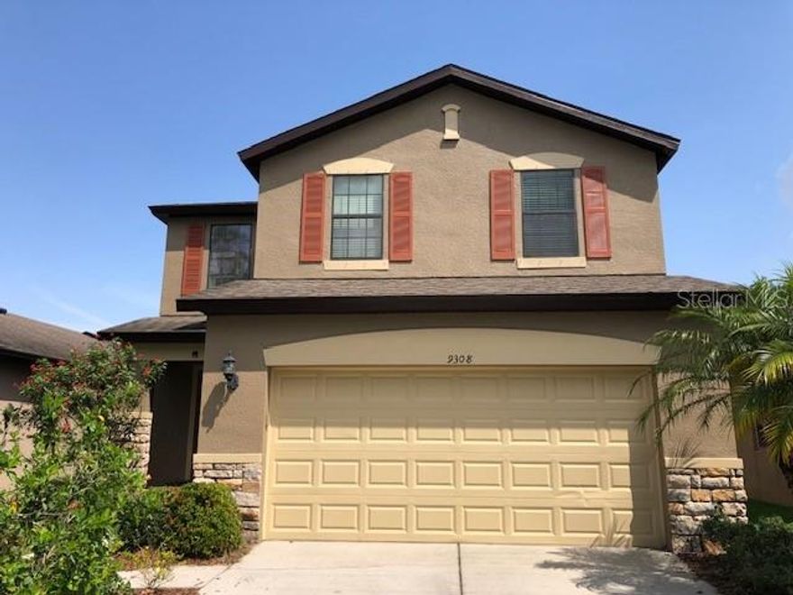 AVAILABLE NOW..."Magnolia Park" is a SUPER LOCATION move in ready home has 4 bedrooms ALL UPSTAIRS, 2.5 baths, 2CG, spacious kitchen/family room combo, inside laundry room, and an attached 2 car garage. For daily living enjoy an open floor plan with the kitchen open to Living room. Enjoy an open patio for cook outs with a nice view of the conservation area and pond. Master suite has a 2 vanity sinks, shower & Garden Tub. Exceptionally convenient location close to Brandon Town Center, easy access to Crosstown Expressway, I-75, and I-4. Minutes to Tampa Downtown, Brandon, MacDill AFB. Convenient or minutes to schools, shops, dining, theater, the mall, sports parks, and more. THE HOME COMES WITH ALL APPLIANCES INCLUDING WASHER & DRYER AND INCLUDES LAWN CARE...Magnolia Park includes a Community resort style pool with restroom facilities, a park with huge play set and a 1/2 court for neighborhood basketball. Gated community with amenities, don’t pass this one up!