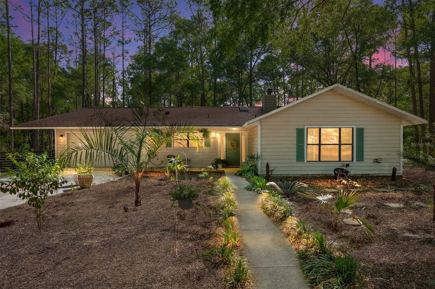 Set on 1.13 Acres in Kanapaha Pines, this three-bedroom, two-bath property offers space, privacy, and in-town convenience. With a relaxed country feel and a generous lot, it's the kind of home that invites you to make it your own.

Inside, the family room features a vaulted ceiling, a fireplace, and French doors that open to the expansive backyard — a comfortable, light-filled space with real potential. The kitchen offers ample cabinetry and a dining area, with easy access to the screened porch for indoor-outdoor living year-round.

The outdoor space is one of the property's strongest assets: over an acre with a partially fenced yard, an additional enclosed area, and plenty of room to garden, play, or simply spread out. The roof was replaced in 2019, and the home offers a solid foundation for a buyer ready to add their personal touch.

A circular drive and two-car garage complete the setting. Ideally located near the University of Florida, UF Health Shands, Malcolm Randall VA Medical Center, and the UF College of Veterinary Medicine — with easy access to I-75 — this property delivers both everyday convenience and excellent connectivity.