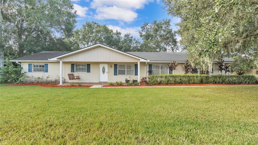 Discover an exceptional living experience in the heart of south Lakeland. This meticulously cared-for 3-bedroom, 2-bathroom residence with spacious bedrooms and the roof installed in 2018, is an absolute must-see for those seeking comfort and style. From the welcoming front porch, perfect for enjoying your morning coffee, to the spacious and tranquil backyard, this home exudes warmth and charm. Upon entering the front door, you're greeted by a welcoming foyer that leads towards to living areas. Laminate wood flooring and tile flow seamlessly throughout, offering both elegance and practicality. The kitchen is a standout feature, boasting updated cabinets, a pantry, stylish countertops, and stainless steel appliances. The generously-sized bar provides a perfect spot for casual meals and gatherings. This home offers an abundance of living space with a spacious family room, a formal dining room, and a living room, making it ideal for entertaining or simply enjoying daily life. Recent upgrades, including a newer architectural roof and complete replumbing, ensure peace of mind and long-term value. Sliding glass doors lead to an inviting enclosed back porch, overlooking a serene backyard with a privacy fence, creating an ideal setting for relaxation and outdoor enjoyment. The backyard itself is a spacious oasis, offering endless possibilities for outdoor activities and gardening. Additional features include a two-car garage and ample space for parking a boat or camper in the side yard, catering to outdoor enthusiasts. Conveniently located near dining, shopping, and several south Lakeland schools, this home provides easy access to everything you need. Don't miss the chance to make this meticulously maintained Lakeland gem your own. Schedule your showing today and experience a perfect blend of comfort, style, and Florida living at its finest!