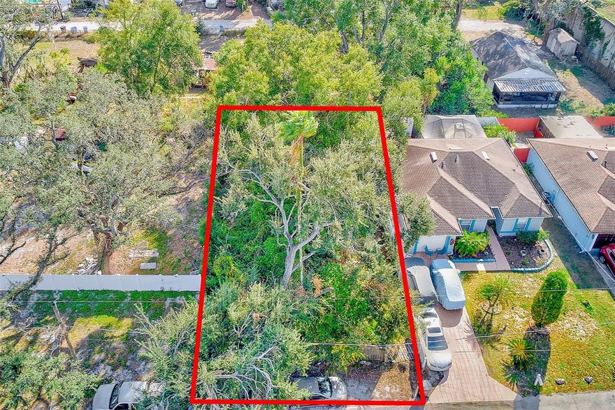 Vacant Lot Near USF Tampa – Build Opportunity in a Central Location
This vacant lot offers an opportunity to build in a centrally located Tampa neighborhood near the University of South Florida. The property will require clearing and site preparation, allowing a buyer to design and build to their own plans and specifications. The surrounding area includes a mix of established homes, some newer construction, and redevelopment potential, reflecting a neighborhood in transition.

Public water is available in the area, and buyers are encouraged to verify zoning, building requirements, utilities, and any development restrictions with Hillsborough County.

Conveniently located near Busch Gardens, Lowry Park Zoo, and just 10–15 minutes from Downtown Tampa, with easy access to Raymond James Stadium, Amalie Arena, and Tampa International Airport approximately 20 minutes away. This is a solid opportunity for a builder or buyer looking to invest in a growing, centrally located area of Tampa.