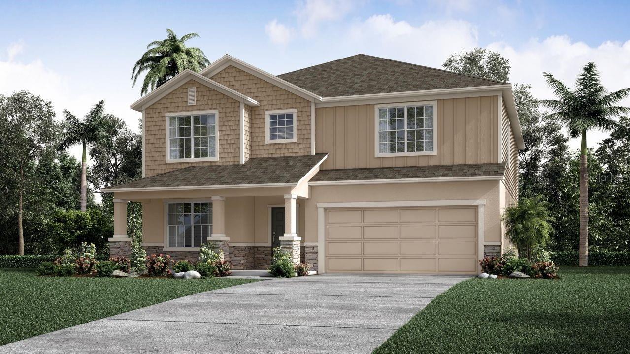 Pre-Construction. To be built. Brand new builder owned 5/2.5 two story spec home with estimated completion date of Sept 2024. CBS construction with full builder warranties. Terrific plan featuring large great room, stone accented front elevation, solid surface tops in kitchen, extensive ceramic tile flooring, refrigerator, 10x22 patio and much, much more.