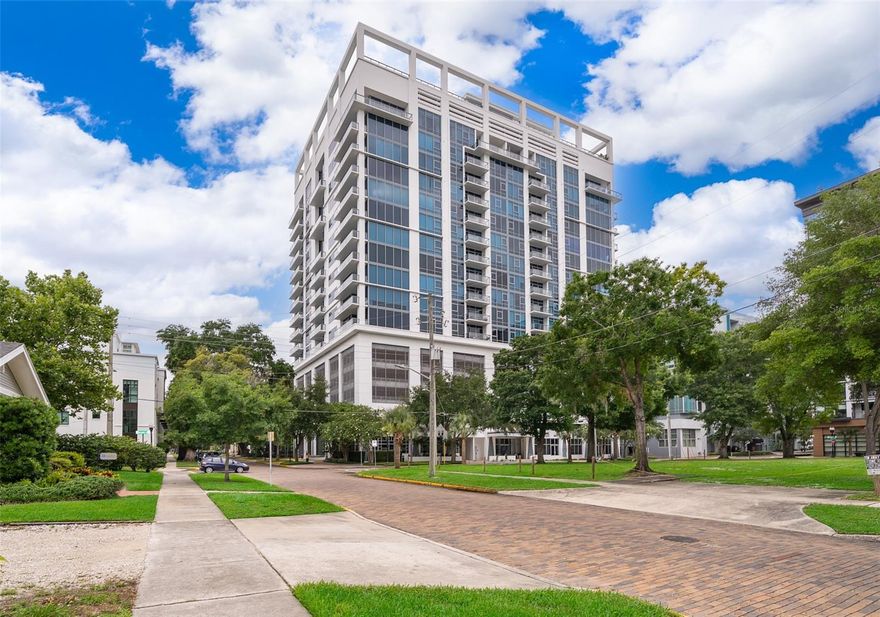 Beautiful 1 bedroom / 2 full bathroom condo unit in the luxury, boutique Star Tower high-rise in Downtown Orlando's desirable South Eola District! Modern decor, floor to ceiling windows, stainless steel appliances, solid surface counters, open floor plan, private balcony. Experience the prestige of the Star Tower! The roof top includes a 360-degree view of Downtown Orlando, large lap pool, and Zen Garden. One secured and assigned parking space included. 24-hour concierge/security. Walking distance to Lake Eola, Publix, Dr. Phillips Performing Arts Center, and all that Downtown Orlando has to offer!