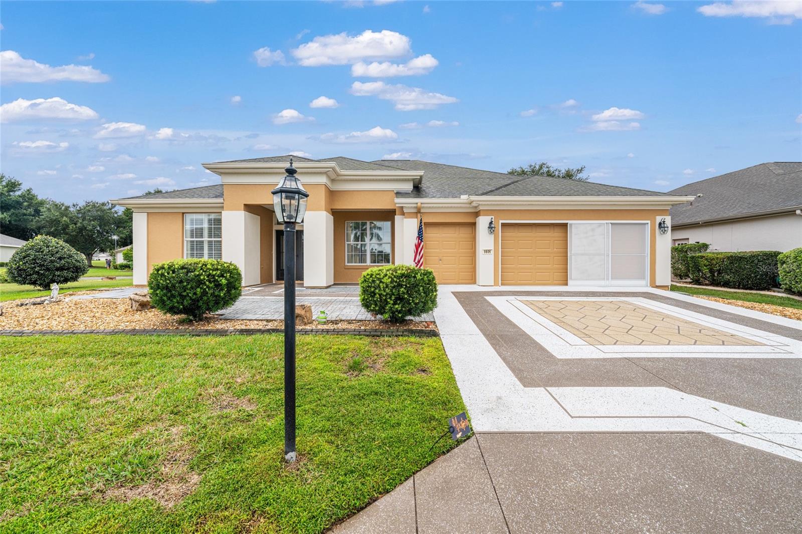 Looking for a LARGE home?  We have it!  This LEXINGTON floor plan has 3 Bedrooms, 2 1/2 Bathrooms, an Office/Libary, an Enclosed Lanai (17X25), a HUGE Birdcage (15X35) with two (2) outside patio spaces (8X15 and 9X16).  There is also room for a pool!  The original Owner says Sell!  This home will have a NEW ROOF prior to closing and Buyer can pick the shingle color.  There is a Lennox HVAC System that was installed in 2021, a Designer Drive and Walkway (2024) and Epoxy Garage Floor (2024).  The home has PLANTATION SHUTTERS throughout and the kitchen has GRANITE COUNTERTOPS AND BACKSPLASH.  The inside appliances are SS and fairly new.  Seller also has a storage room in the garage that is cooled and a 2nd kitchen in the garage along with cabinets (easily removed if not wanted).  There is a brand new SLIDING SCREEN system on the main Garage Door.  All of this sits on an oversized, corner lot (.28 acres) in lovely BERMUDA DUNES which is located in Del Webb's Spruce Creek Golf and Country Club, a +55 Adult Communities with A+ amenities that include a Restaurant, Clubhouse, 3 Pools, State of the Art Fitness Center, Basketball Courts, Softball Field, Tennis and Pickleball Courts and SO MUCH MORE!  There are Bocce Ball and Shuffleboard courts as well as Horseshoes.  You will find over 70 clubs in Del Webb and you can be as active as you like!  NO BONDS & NO CDD FEES!  Seller is offering a 1 YEAR Broward Factory Service Home Warranty.  Come see this home today!  
***Some photos are VIRTUALLY STAGED***