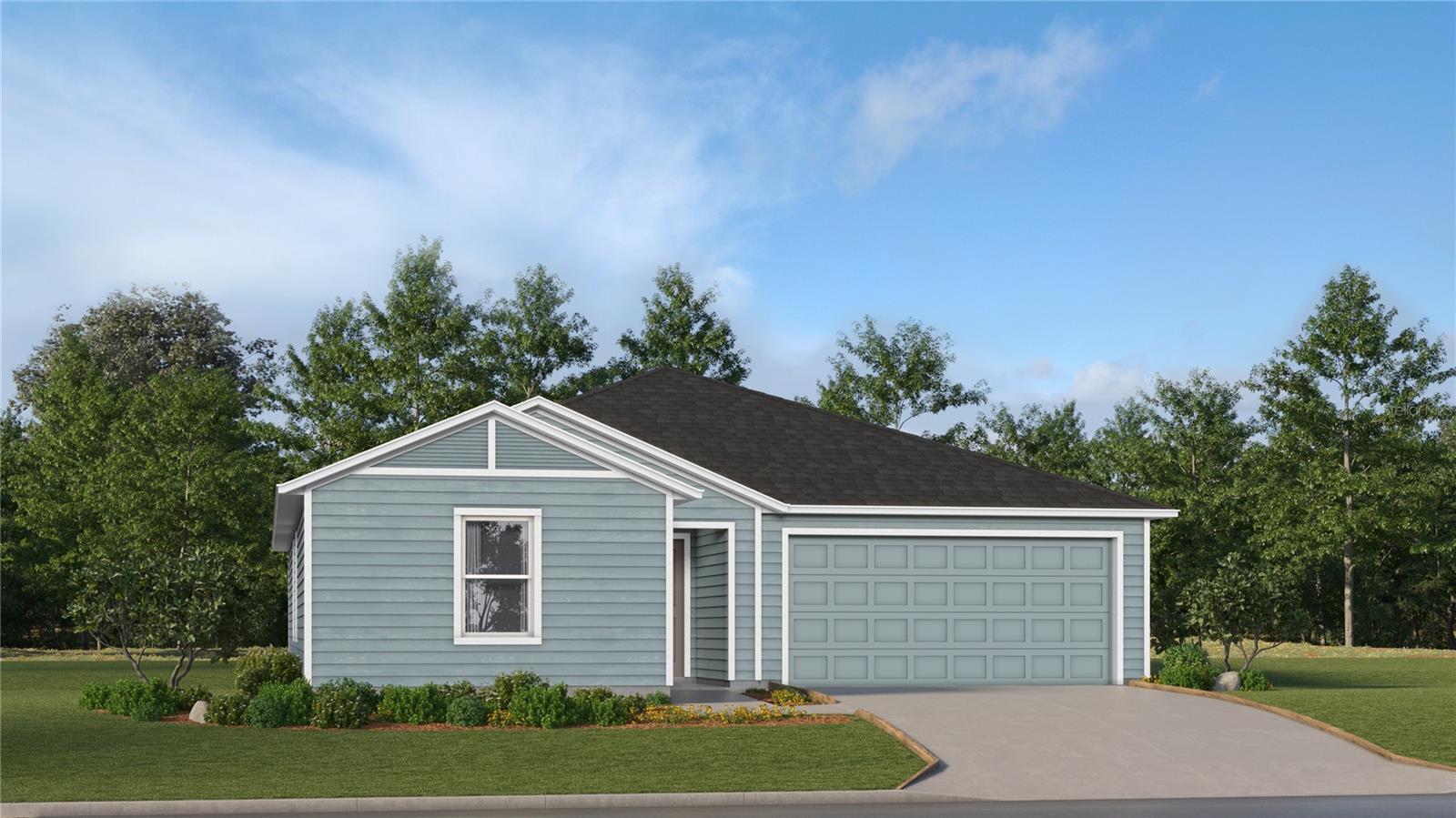 This new single-story home is a modern take on a classic design. Down the foyer is a spacious and open-plan family room which has direct access to the cozy dining room, well-equipped kitchen and attached patio, perfect for everyday living. In a private corner is the owner’s suite with a convenient adjoining bathroom, while on the opposite side of the home are three secondary bedrooms for a restful retreats.
