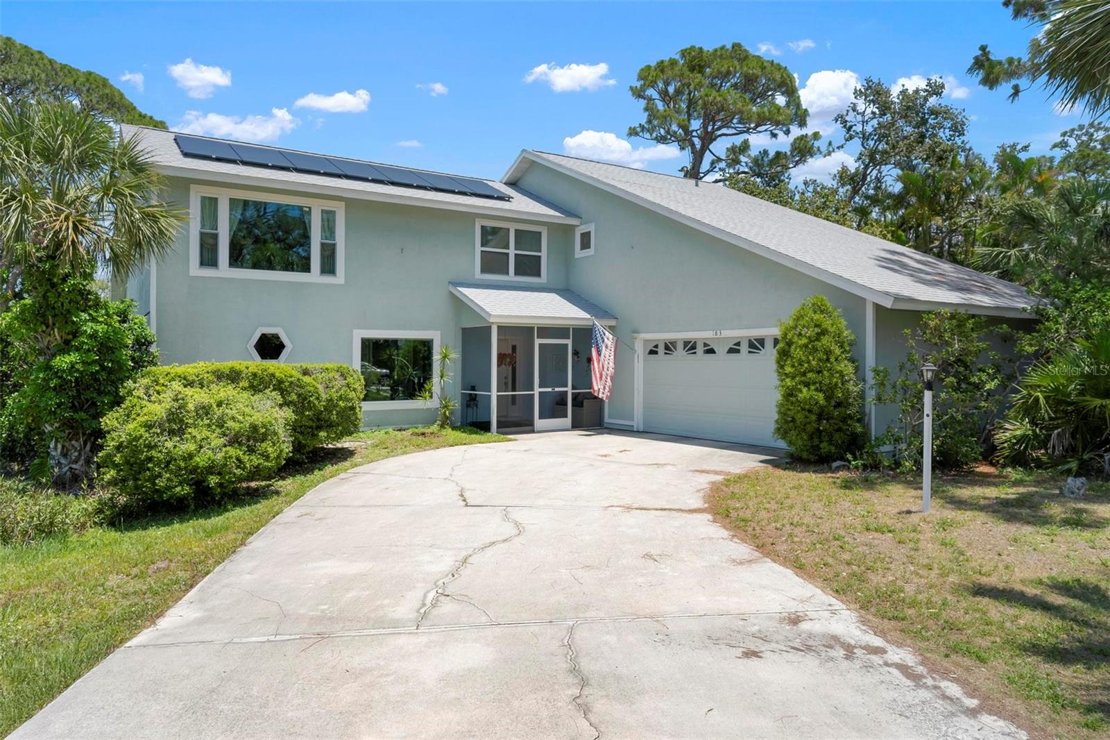** STUNNING 3 BEDROOM + SPACIOUS DEN, 2 FULL BATH/ 2 HALF BATH HOME WITH A PRIVATE POOL LOCATED JUST MINUTES FROM NOKOMIS BEACH! ** This beautiful property offers a harmonious blend of comfort and style, perfect for those who appreciate a serene lifestyle while still being close to local attractions. The home exudes elegance with its vaulted ceilings and wood flooring throughout, creating an inviting and warm atmosphere. When you walk in you will love the grand feeling you get. The two large French doors that lead out to you privet screened in lanai & pool let in tons of natural light. The dining room opens up to your gourmet kitchen that features tons of cabinet and counter space along with 3 windows that are located under the cabinets to make the space feel light and airy. The washer and dryer is located inside the laundry room right off of the 2 car garage. Your Primary suite features a king size bed & private access to your screened in lanai and a large walk-in closet. The primary bathroom comes with a walk-in shower and double vanity sink. This home has all of the space you need including but not limited to a huge loft space on the second floor and a bonus room off of the second spare bedroom that can be used as an office/ nursery. The back screened in lanai features a pool and separate pool bath with plenty of space for entertaining your friends and family or just relaxing with your morning coffee. All of this is ideally situated just minutes from Nokomis Beach, offering easy access to sun-soaked shores and less than a mile to legacy trail for biking and walking. The neighborhood provides a welcoming environment with convenient proximity to shopping, dining, and recreational activities, ensuring a balanced lifestyle for all residents.