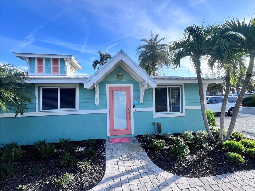 OVER $66,000. RENTAL INCOME IN 2025!! Steps to the beautiful sugar sand beach of Anna Maria Island, this 2 bedroom/1 bath fully updated block construction condo is a strong rental! The location is ideal -a quiet spot, just steps to the beach, shopping and grabbing a bite to eat! The adorable Key West style unit had very little storm effects! But the seller updated throughout including new McMillan Waterproof PVC and limestone plank flooring, newly poured pebble shower floor, full RedGard waterproofing system, and new blue board in the updated kitchen. This open kitchen also has new cabinets, new granite counters, new dishwasher, and new disposal! Enjoy the comfort of all new bedroom furnishings and the bright natural lighting that is accentuated by the freshly painted interior and high ceilings in your open living room! Keep the cool from wherever you are, with the new high efficiency wifi enabled HVAC, and relish your heated cozy community with it's grilling area, and pool with water feature! This lovely little enclave is just 4 units, and a frisbee throw to the gorgeous Gulf beaches!