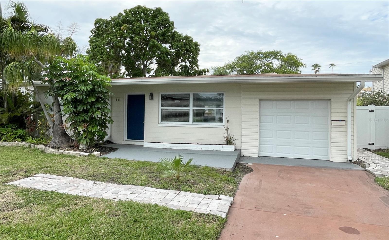 Welcome Home! Spacious 2 bedroom 1 bathroom home in the heart of NE St. Petersburg. As you walk through the front door you will notice that the home has been updated with new exterior paint, new interior paint, updated kitchen, updated bath and so much more. New luxurious vinyl plank flooring is laid throughout making the floorplan feel open and bright. The kitchen boasts New cabinets, quartz counter tops, and stainless-steel appliances. Large fully fenced backyard with plenty of space for outside entertainment. Centrally located with ease to I275, US19, Downtown St. Pete, shopping, dining, Parks, and Gulf beaches. Schedule your showing today!