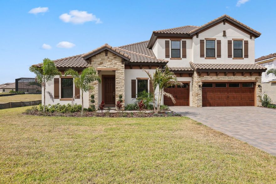 One or more photo(s) has been virtually staged. **New! 50% OFF application fees through January 31st, Plus 100% Application Fee REFUND to new residents, credited toward your first month's rent. Apply Now; Application must be received by 11:59 PM January 31st. AND $1,000 off first months full rent with an executed lease and move in by 1/15/2026.**

Live in style at Creek Ridge Preserve, a gated community where luxury and comfort come together. This gorgeous Tuscan-inspired home offers over 4,675 sq. ft. of well-designed living space, featuring 6 bedrooms, 5 bathrooms, and a 3-car garage—all on a generously sized half-acre+ lot in the heart of Lithia, zoned for top-rated schools.
Inside, you’ll be welcomed by 12-foot ceilings, upscale finishes, and an open floor plan ideal for both entertaining and everyday living. The gourmet kitchen flows seamlessly into the grand living area and dining room, creating a warm, inviting space for family and friends.
Working from home? There’s a private office/den near the front of the home. Two bedrooms with a shared full bath offer extra privacy, and a separate guest suite off the great room with its own en-suite bath provides a perfect space for visitors or extended family.
At the back of the home is a large primary bedroom allowing peace and privacy. The en-suite bath features separate sinks, walk-in shower with rain head, soaking tub, and a huge walk-in closet.
Enjoy the Florida lifestyle with sliding glass doors that open to a peaceful outdoor area—perfect for relaxing evenings or weekend gatherings. A full bath off the back porch adds convenience for outdoor activities.
Venture upstairs to the extra-large bonus room and two additional bedrooms with a full bath. 
Storage space is not an issue with an oversized laundry room with additional under-stair storage and a utility sink. 
Enjoy all that Lithia has to offer, including top-rated schools, premium shopping and recreational options, and so much more. Complete lawn maintenance, including mowing, shrub pruning, irrigation system service, turf, and plant fertilization and plant pest control are included in rent services saving you time and money!
 lawn maintenance, including mowing, shrub pruning, irrigation system service, turf, and plant fertilization and plant pest control are included in rent services saving you time and money! NOTE: Additional $59/mo. Resident Benefits Package is required and includes a host of time and money-saving perks, including monthly air filter delivery, concierge utility setup, on-time rent rewards, $1M identity fraud protection, credit building, online maintenance and rent payment portal, one lockout service, and one late-rent pass. Renters Liability Insurance Required. Call to learn more about our Resident Benefits Package.