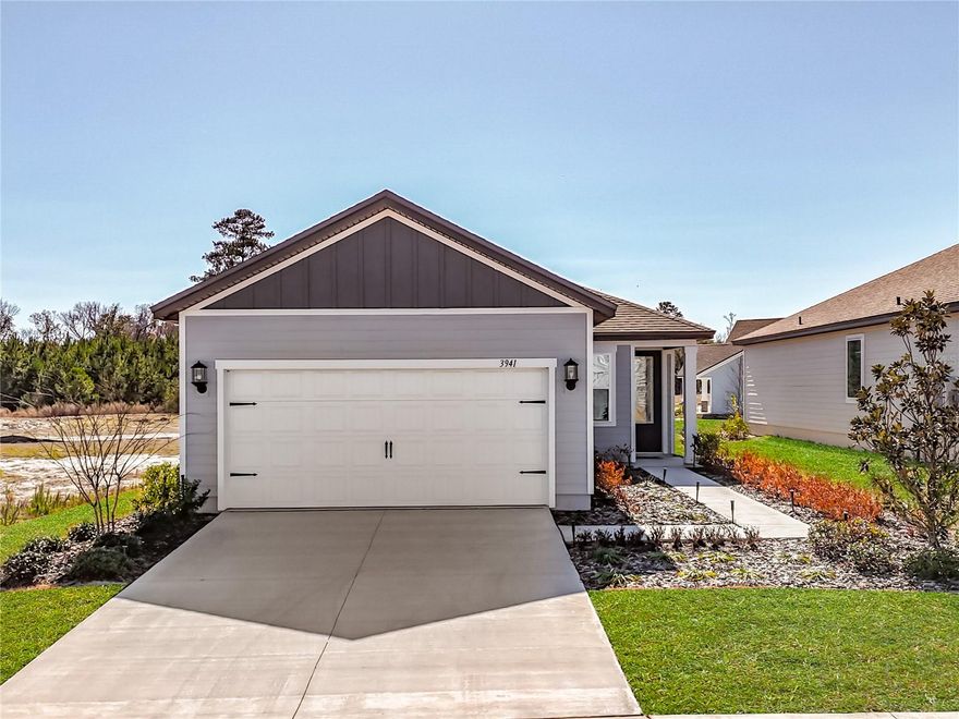 Welcome to the Sunnyside at Jennings Farm — a beautifully designed 2024 new construction home located within a desirable gated community. Offering true ground-level living, soaring high ceilings at entry, and a  back patio, this home delivers comfort, style, and modern convenience from the moment you arrive.
This thoughtfully crafted residence features three spacious bedrooms, two full bathrooms, and a two-car garage across 1,217 square feet of well-planned living space. The split floor plan provides exceptional privacy, with the secluded owner’s suite set apart from the additional bedrooms—ideal for families, guests, or a home office.
The open-concept layout highlights a spacious family room and a chef-ready kitchen complete with granite countertops, 42-inch cabinetry, and a modern gas range, seamlessly connecting to a charming breakfast area for everyday living and entertaining. The main living areas feature vinyl flooring, while the bedrooms are finished with comfortable carpet. A tankless water heater ensures endless hot water and energy efficiency.
Step outside to the patio—perfect for relaxing evenings or weekend gatherings. Residents enjoy community amenities including a dog park, pool, pickleball courts, and a playground, enhancing both lifestyle and recreation.
Conveniently located near Middleburg High School, Ascension St. Vincent’s Clay County – Middleburg’s nearest hospital with emergency services and full medical care, Publix, and nearby shopping, this community offers the ideal balance of tranquility and accessibility. Whether you are searching for a primary residence or an investment opportunity, this move-in-ready home delivers quality, comfort, and long-term value.
Schedule your private showing today and experience the lifestyle the Sunnyside at Jennings Farm has to offer.
All information provided is deemed reliable but not guaranteed.