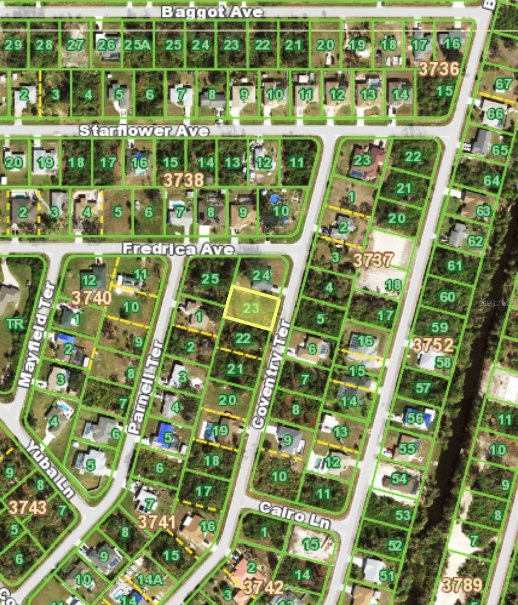 Beautiful lot located in Englewood, located within 20 minute ride to local beaches. City water available, septic needed. Newer homes on the street and some under construction in the area. Nice vacant parcel for investment or building your dream home .; Cleared: No