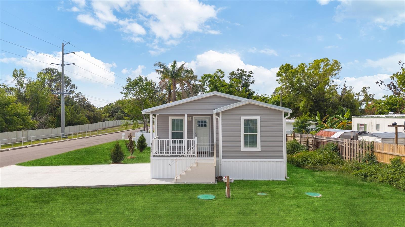 One or more photo(s) has been virtually staged. **Also available for lease**Seller maybe open to seller Financing ** Seller Motivated! Welcome to this brand-new 2025-built home with 7 year warranty, located on a spacious corner lot in Nokomis Manor Nature Park! This charming 3-bedroom, 2-bathroom home features all-new appliances, including a washer and dryer, ensuring a modern and convenient living experience. The property boasts a freshly poured concrete driveway and foundation. Enjoy a relaxing afternoon on the cute front porch, perfect for unwinding or greeting neighbors.
Located just 1 mile from Nokomis Beach, you'll have easy access to stunning Gulf views and a variety of outdoor activities, such as biking along the Venetian Waterway Park, exploring Oscar Scherer State Park, and visiting the nearby Legacy Trail. Plus, you're close to local attractions like Nokomis Groves, Sharky's on the Pier, and Downtown Venice, offering a great mix of shopping, dining, and recreation. This is an ideal home for anyone seeking a modern lifestyle with easy access to the best of Florida’s natural beauty and coastal charm!