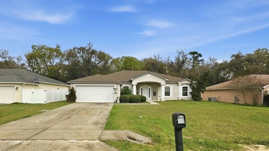 This 4-bedroom, 2-bathroom home in Raven Glen offers 2,239 square feet of living space with a split-bedroom floor plan, hardwood floors, and high ceilings. The layout includes a kitchen nook, separate dining area, and a dedicated office or den for added flexibility. The property has been a rental for two years at $2,300 per month, with the current tenant vacating June 15th. The home will be professionally cleaned once the vacancy begins. Mechanical updates include a roof replaced in 2022 and an AC unit that is 5–6 years old. The refrigerator, range, microwave, washer, and dryer are all included in the sale. The backyard is fenced with no rear neighbors and includes a covered, screened-in lanai overlooking wooded views. All showings require 24-hour notice.