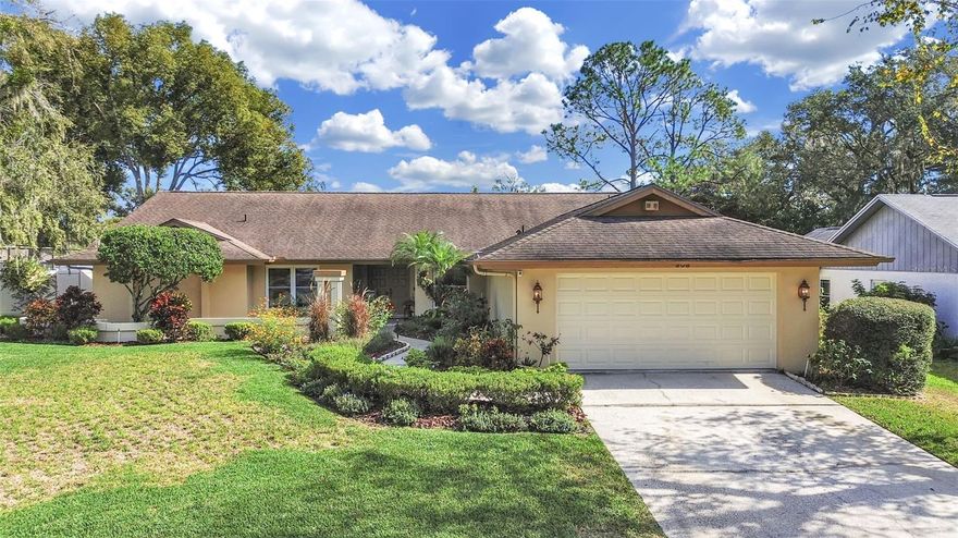 PRICE REDUCED!!!  Motivated Seller offers Executive 1/3 Acre pool home, 2635sf, 3 Bedroom, 3 Bathroom with an Study/Office easily could be a 4th bedroom with room enough to add a closet.  Formal Living Room offers 2 sets of French doors as well as 2 sets of skylights, Family Room has 2 sets of skylights as well as 2 sets of French Doors. Home has been meticulously maintained with Newer wood floors in all bedrooms, all windows replaced with double pane hurricane resistance strength.  New Hurricane strength garage door, oversized 2 car garage, Large fenced backyard offers plenty of running room for pets, even room for play swing set, with lovely butterfly garden area.  Oversized Lanai with kitchen window pass thru for those family gatherings with professional grade outdoor pool table (that is included).  Pool bath access.  separate Pool equipment storage room under roof to store away pool supplies, child safety fence included. Low HOA fee's not mandatory, no CDD fee's.
