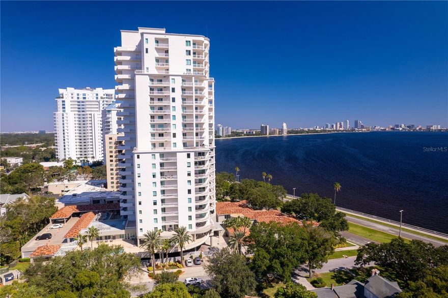 COMPLETELY FURNISHED & STOCKED! Turn the key and start living, enjoying the SPECTACULAR WATER AND CITY VIEWS! Bayshore Boulevard is Tampa Bay's standard for luxury lifestyle, waterfront living and THE ALAGON ON BAYSHORE offers 5-star amenities. This STUNNING, fully furnished turn-key sky palace features 4 BEDROOMS, 3.5 BATHS and balcony space like no other! The 14th-floor high-rise promises endless waterfront views, including both downtown Tampa and St Petersburg skylines, Davis Islands and north/south views of famed Bayshore Blvd sidewalk. Enjoy sunset waterfront walks to Hyde Park Village, Ballast Point Pier, and all the famed eateries South Tampa has to offer, including Meat Market Steakhouse! Sip your morning coffee or enjoy a nighttime beverage on more square feet of outdoor balcony living than any other new construction Bayshore Blvd high-rise! THE ALAGON is gated w/ 24-hour front desk service offering resort style pool, fitness, and clubroom for resident and guest use. Fully furnished w/two (2) assigned garage parking spaces and a huge storage closet. Call now for a showing! WILL NOT LAST!