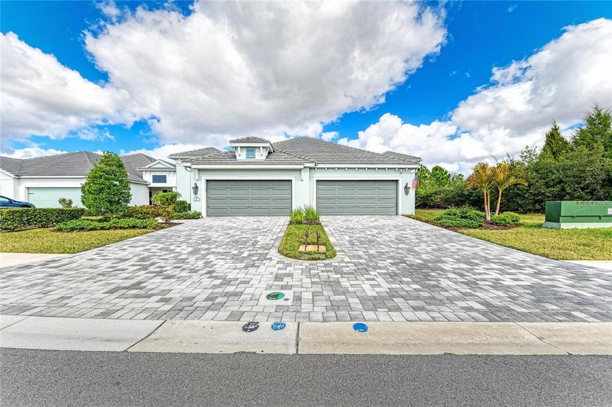 One or more photo(s) has been virtually staged. Welcome to Indigo in Bradenton, Florida! Built in 2023 by Neal Communities, this
beautifully maintained Sandcastle villa offers 3 bedrooms, 2 baths, plus a versatile den/flex
room with 1,832 sq ft under air (2,596 total). Ideally positioned facing a peaceful preserve,
the screened lanai provides a private setting to relax and enjoy Florida living.
The open-concept design features maple cabinetry with upgraded 42" uppers, undercabinet lighting, roll-out shelving, stainless steel appliances, and dimmer lighting in main living areas. The spacious primary suite includes an impressive 11x6 walk-in closet with
added shelving. Additional highlights include ceiling fans with lights throughout, an interior
laundry with a washer and dryer included, abundant storage, and a 2-car garage with extra driveway parking.
Upgrades include range and dryer outlet conversions (electric or gas), home security
system, Levolor S-shaped vertical blinds, and a screened lanai.
Indigo offers a vibrant lifestyle with a private villa, pool, and outdoor kitchen, plus a main
clubhouse featuring a café, kitchen, resort-style pool and spa, fitness center, and pickleball
courts, and a full-time activities director coordinating social events and classes.
Conveniently located near beaches, golf, shopping, dining, schools, and more.
Ideal for full-time living or a seasonal retreat.