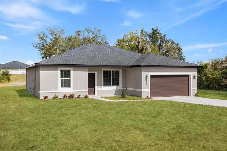 SELLER OFFERING $10,000 CLOSING COSTS - LOW HOA AT 30.00 NO CDD *MOVE IN READY*  NEW CONSTRUCTION - OVERSIZED LOT - PRIME LOCATION – 4 BEDROOMS 2 AND 1 HALF BATHROOMS IN THE BEST LOCATION of Poinciana Villages Community. This 2,336 sq. ft. under roof house have a welcoming open concept floor plan with modern finishes offers 4 BEDROOMS 2 AND 1 HALF BATHROOMS, 2 car garage, full of INCLUDED UPGRADES such as: FULL appliances package, vaulted ceiling / solid wood soft close cabinets in the kitchen / solid wood vanity in the bathrooms / double sink in the master bathrooms / walk in master shower / Walk in master closet / Luxury vinyl plank flooring throughout the house / tiled bathroom floors / tiled floor to ceiling in the showers / high ceilings / luxury handles / 2 car garage / long driveway (might fit 4 cars) / covered lanai / Smart locker on the front door/ the windows are energy efficient / home includes brand-new stainless-steel appliances. Association monthly fee includes Spectrum cable and internet. Poinciana is the new place to be! Close to your new home, you will find Publix, Walmart Supercenter, APV Fitness Center and Pools of Poinciana, Malls, HCA Hospital, etc. The Poinciana Parkway Extension/I-4 Connector Expressway and the SunRail station will ease your commute. Nearby enjoy Lake Marion and the many trails in the 12,000-acre Disney Wilderness Preserve, home to more than 1,000 species of plants and animals. Discover the community park with the dog park, picnic facilities, basketball courts and baseball facility. Exercise at the gym and aquatic center with the huge community pool. This property is great for investors, first-time buyers or families looking for a larger home with a larger backyard Close to Lake Marion Creek Middle School, Laurel Elementary School, Poinciana Community Park, Poinciana Medical Center.