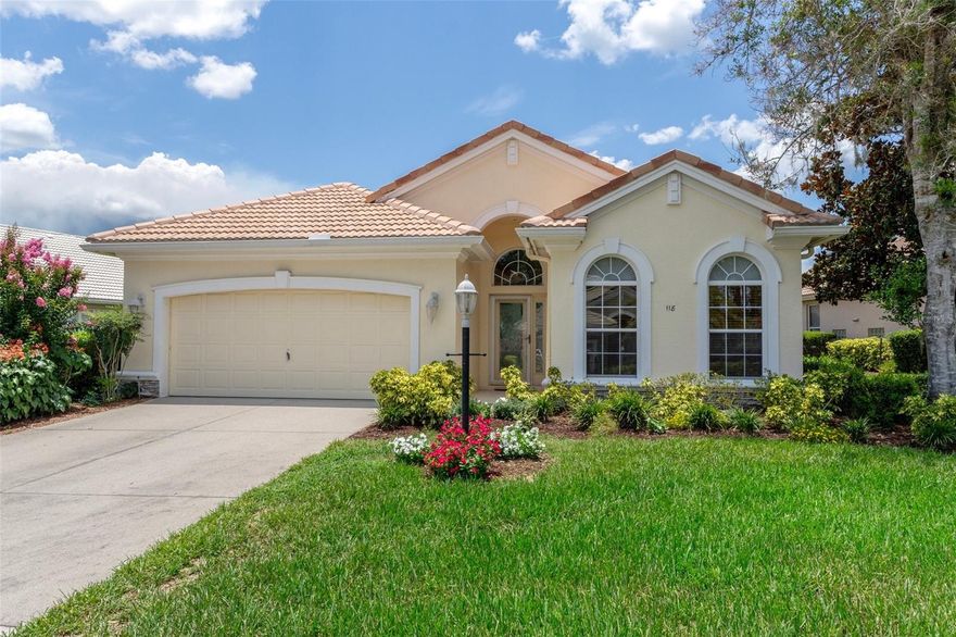 LOOK AT THIS INCREDIBLE PRICE IMPROVEMENT!! LIVE THE LIFESTYLE YOU'VE BEEN DREAMING OF — A STUNNING GOLF COURSE VILLA IN TERRA VISTA. Where luxury, comfort, and natural beauty come together in perfect harmony. Nestled on the 5th green of the prestigious Skyview Golf Course, this exquisite furnished and turnkey Lantana model villa in Terra Vista is more than just a home; it's a daily retreat. From the moment you arrive, you’ll sense the peaceful elegance that sets this home apart.
Step into the heart of the home, where a spacious open floor plan & soaring ceilings greet you with a sense of ease. Whether you're entertaining guests or enjoying some quiet time, the thoughtful design creates a seamless flow between the indoors and the outdoors. EVERY DETAIL DESIGNED FOR LIVING WELL - Step into the kitchen and you’ll find timeless Corian countertops that complement rich wood cabinetry, offering both beauty and durability. The custom pantry with slide-out shelving adds practical elegance to your culinary space. Crown molding, plantation shutters, custom built ins and etched glass add classic refinement throughout the home, while wood trim detailing adds luxurious feel. Energy-efficient window tinting enhances your comfort and helps manage your utility bills. It’s not just about the features; it’s about the feeling of being at home, of being at peace, and feeling you’re exactly where you want to be. This home doesn’t just look beautiful, it lives beautifully. Hurricane shutters add an additional layer of security and peace of mind, and the storm/screen front door lets in a beautiful cross breeze. A LANAI MADE FOR SUNSETS - The lanai is truly the soul of this home. Framed by lush landscaping and panoramic views of the golf course, it’s the perfect place to unwind as the sun sets over the fairway, painting the sky in brilliant hues of orange and lavender. And with electric roll-down hurricane shutters and a screened enclosure, it’s a space you can enjoy in comfort and peace of mind year-round. MAINTENANCE-FREE LUXURY IN TERRA VISTA - This is a rare opportunity to own a home at this price, that offers true maintenance-free living in one of Florida’s most desirable gated communities. Your home, roof, exterior painting, landscape, irrigation, cable, pest control are all handled by the HOA for a truly maintenance free lifestyle. The Citrus Hills Social Membership brings you world-class amenities: state-of-the-art fitness centers, indoor and outdoor pools, tennis, pickleball, spa services, fine dining, and an incredible array of social events and clubs. Here, you’re not just buying a home, you’re gaining access to a social, connected lifestyle. If you’ve been searching for a place that checks all the boxes—maintenance free living, comfort, beauty, quality, and community, here is it. This is your opportunity to own a slice of the good life in one of Citrus County’s most desirable communities. Don’t let this rare gem slip away—Experience firsthand the lifestyle that awaits. Call for a tour. I love showing this house off!!