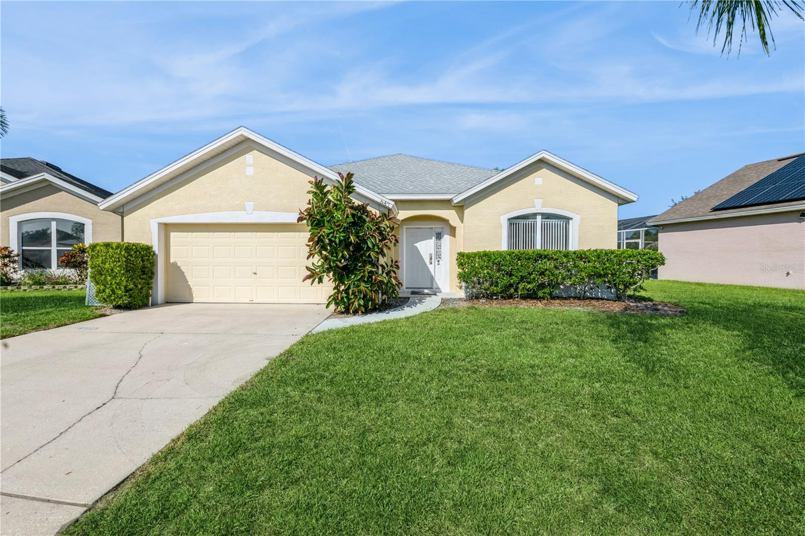 You will enjoy beautiful sunsets in this delightful pool home backing to the fourth fairway at the Fairways Lake Estates golf community. This 3-bed/2-bath home has over 1600 square feet of well-designed space located in a peaceful and convenient Four Corners neighborhood. Just 15 minutes to Disney, Margaritaville, water parks, shopping, restaurants and other attractions, this house is perfectly suited to meet your needs as a vacation home or primary residence. Zoned for short-term rentals, feel free to offer accommodations for investment income while you’re away. The community pool, tennis courts, basketball hoops, and lake access are a short stroll (1 block) from the home. New roof in 2023, new pool heater and pump in 2023, pool newly resurfaced in 2022. This fully-furnished property is move-in ready and waiting for you. Don’t forget to add this one to your list!