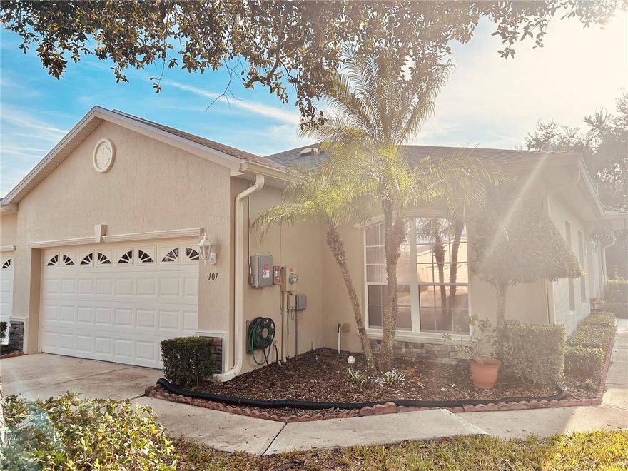 Welcome Home! Come see this beautifully Kept Home that features 2 Bed 2 Baths meticulously clean and with a spacious living area that measures 17x23 and a separate Dining Room. Tall Ceilings with light filtering Skylights. This home is located within Debary Plantation a Premier Golf Community with optional Membership. The HOA covers Maintained Grounds, The Gated Private street, and Community Security. Conveniently located near shopping great Restaurants, Hospitals, close to I-4 and to The Sun Rail Commuter Train Station in Debary. 30 to 45 minutes to Downtown Deland and Daytona Beach. Last But not Least the Home comes with energy saving Solar Panels and a Roof that were both installed in 2023. Do Not miss the chance to own this Great Home, Schedule your Showing Today!