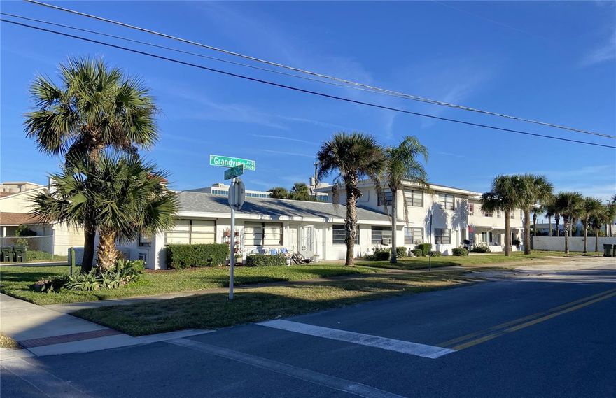 11 Apartment Suites, extremely close to Daytona Beach.  Spread over 3 
Buildings, on almost 1/2 an Acre of Land.  Maintains 13 Parking Spaces and 33 tall Palm-like Trees.  
Potential to rezone for 6-Storey Midrise.  Also adjacent to Holiday Inn Parkade and Motel Land, both 
of which control frontage along North Atlantic Avenue.  Potential to combine said properties, then 
rezone for additional Highrise Future Land Use Density.  Discuss your specific project with 
the City to verify its potential.