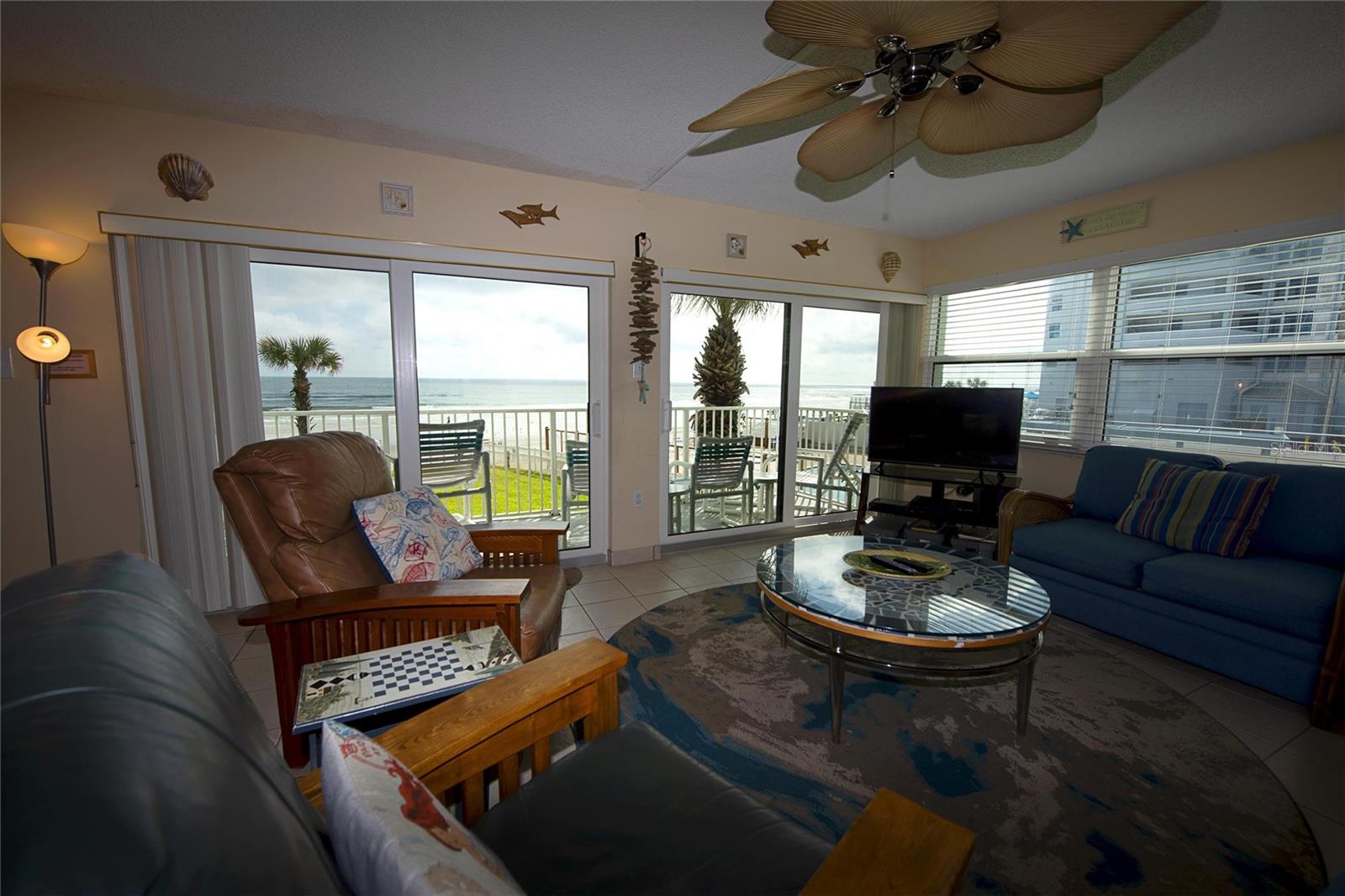 Direct ocean front - 2 bedroom, 2 full baths, wrap around balcony. This is a vacation rental completely furnished. Call Ocean Reef Villa to verify pricing and availability. 386-426-5684. Weekly rate: 1425.00 Monthly rate: 4275.00