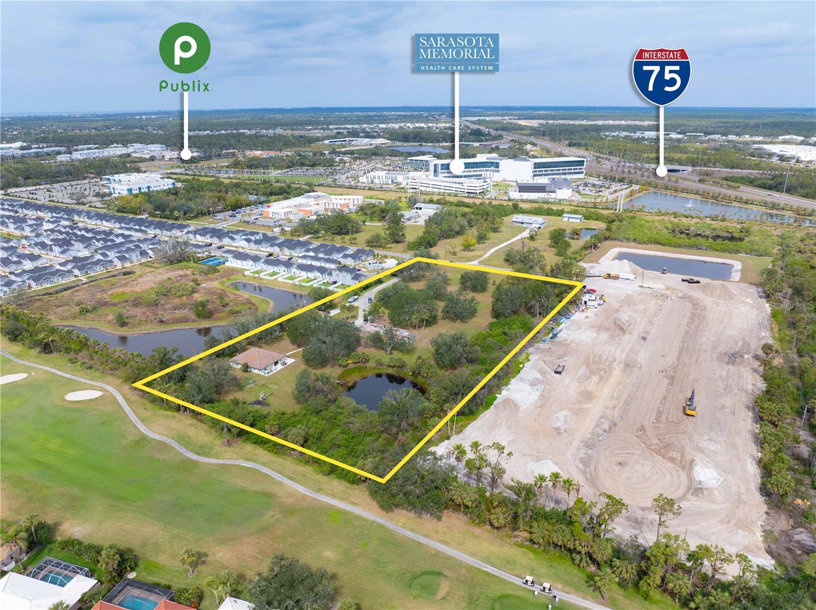 AMAZING developer opportunity in one of Sarasota County`s fastest growing areas!! Located in an "A" rated school district, this 5.01-acre lot is adjacent to the all-new, state of the art, Sarasota Memorial Hospital-Venice on Laurel Rd. Surrounded by new medical office facilities and luxury apartments, this lot has 327 feet of frontage on Curry Lane. It is currently zoned RMF-1 at 5 units per acre and in an "X" flood zone!! Seller has recently completed traffic and environmental studies. Other lots on this 0.4-mile street are currently zoned as OUE, OPI, and RMF-3. With a new hospital comes new growth; and with a third tower currently under construction, the new SMH-Venice Hospital has the capacity to more than double in size, to 400 private suites and a 50-bed ER. Situated on 65 acres, the hospital has plenty of room to expand and meet the growing needs of the community for years to come, therefore making this a GREAT OPPORTUNITY for developers looking to develop residential or commercial. You're options are endless! 1.5 miles to the "A-Rated" Laurel Nokomis School, 0.8 miles to Publix, 5.3 miles to Nokomis Beach, 5.4 miles to Venice Beach. Included in this sale is a 2200 sq. ft. home but not considered in the land value. This lot is owner-occupied so call to schedule your showing today, because a parcel of this size, at this PHENOMENAL PRICE AND LOCATION will not last!